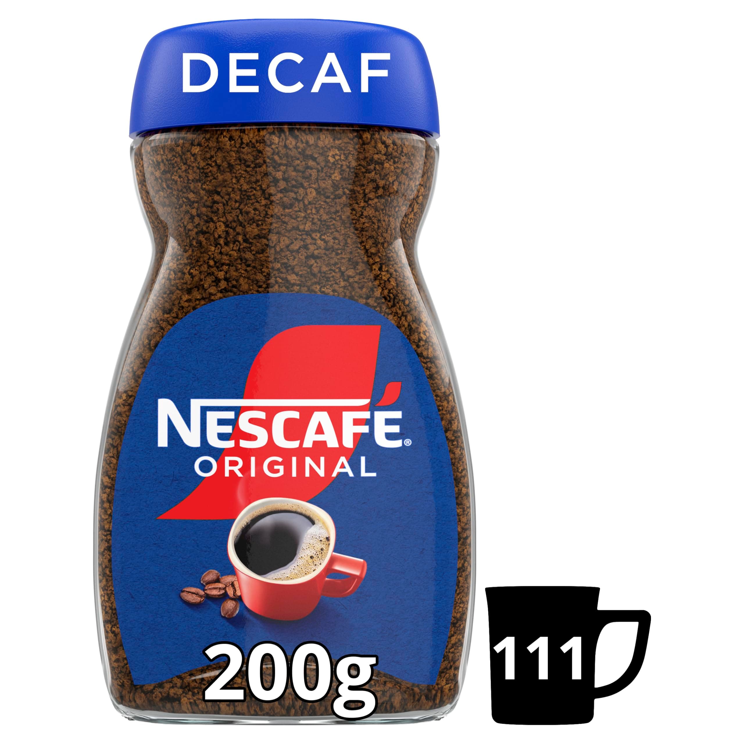Nescafe Original Decaff Full & Bold Flavour Instant Coffee, 200 Gram|Bottle|Granule