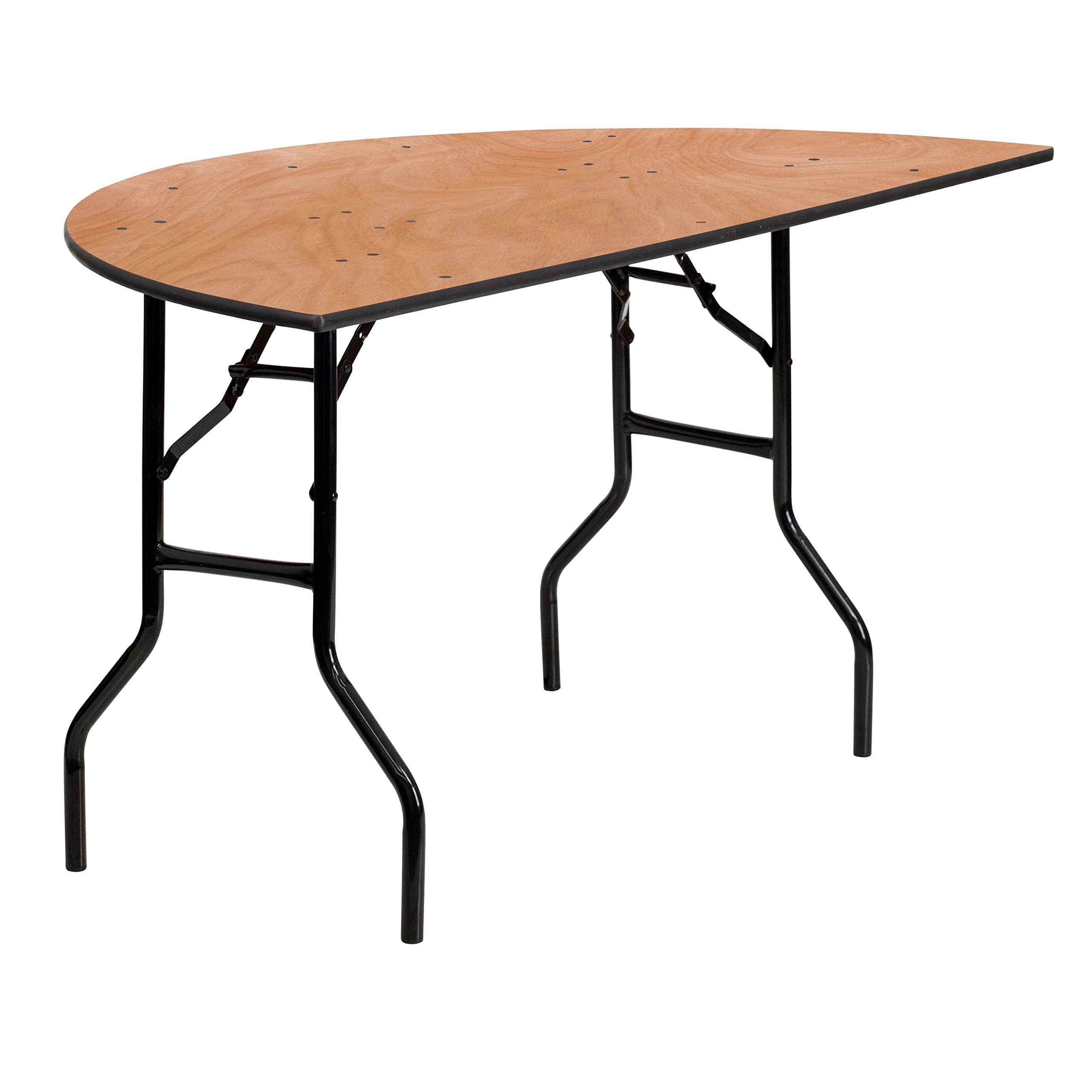 Flash Furniture 60'' Half-Round Wood Folding Banquet Table