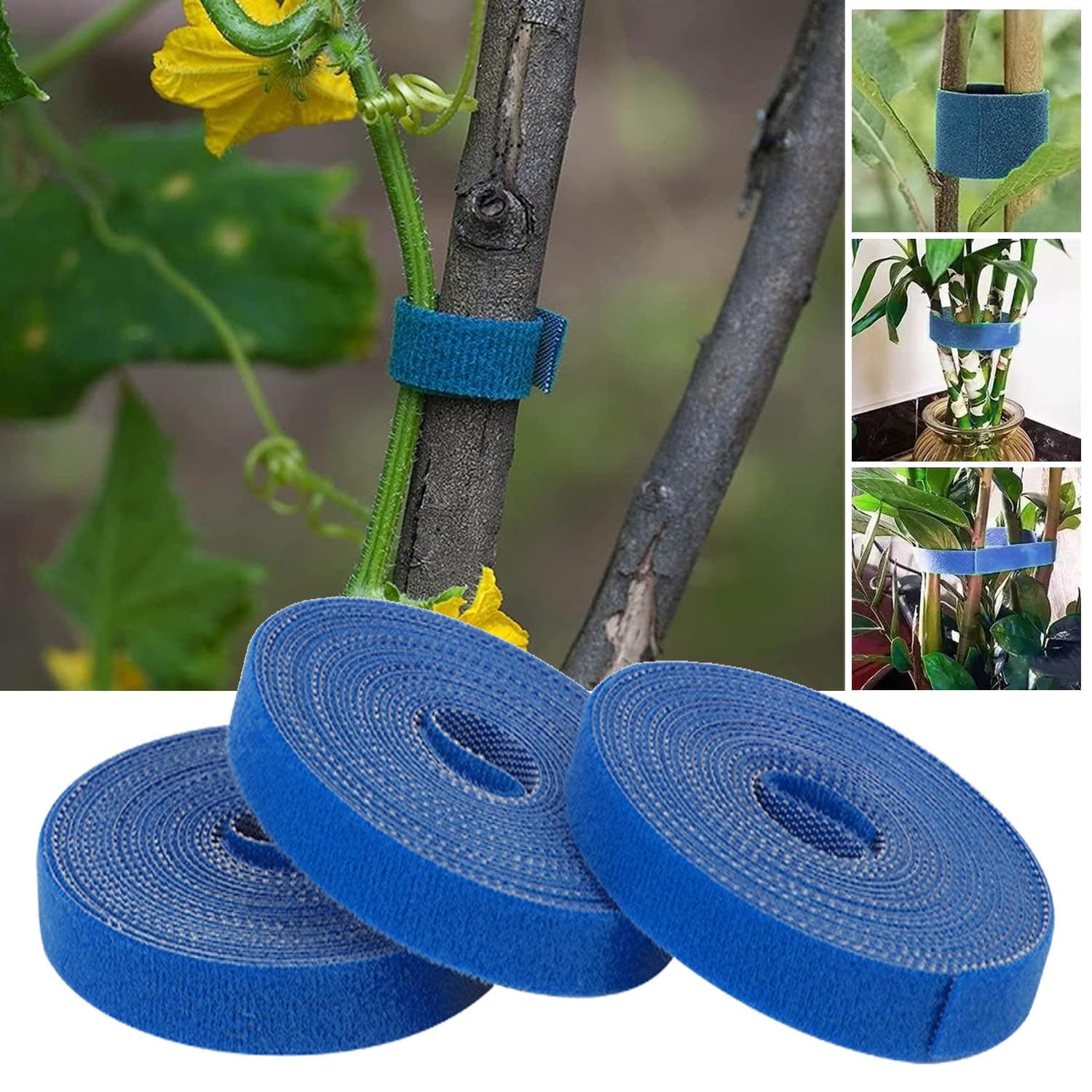 Garden Ties for Garland,Reusable and Adjustable Plant Tape,Soft Plant Supports for Effective Growing,Thicker Twist Ties for Plants Gardening,Plant Twist Tie for Plant Gardening,Home,Office