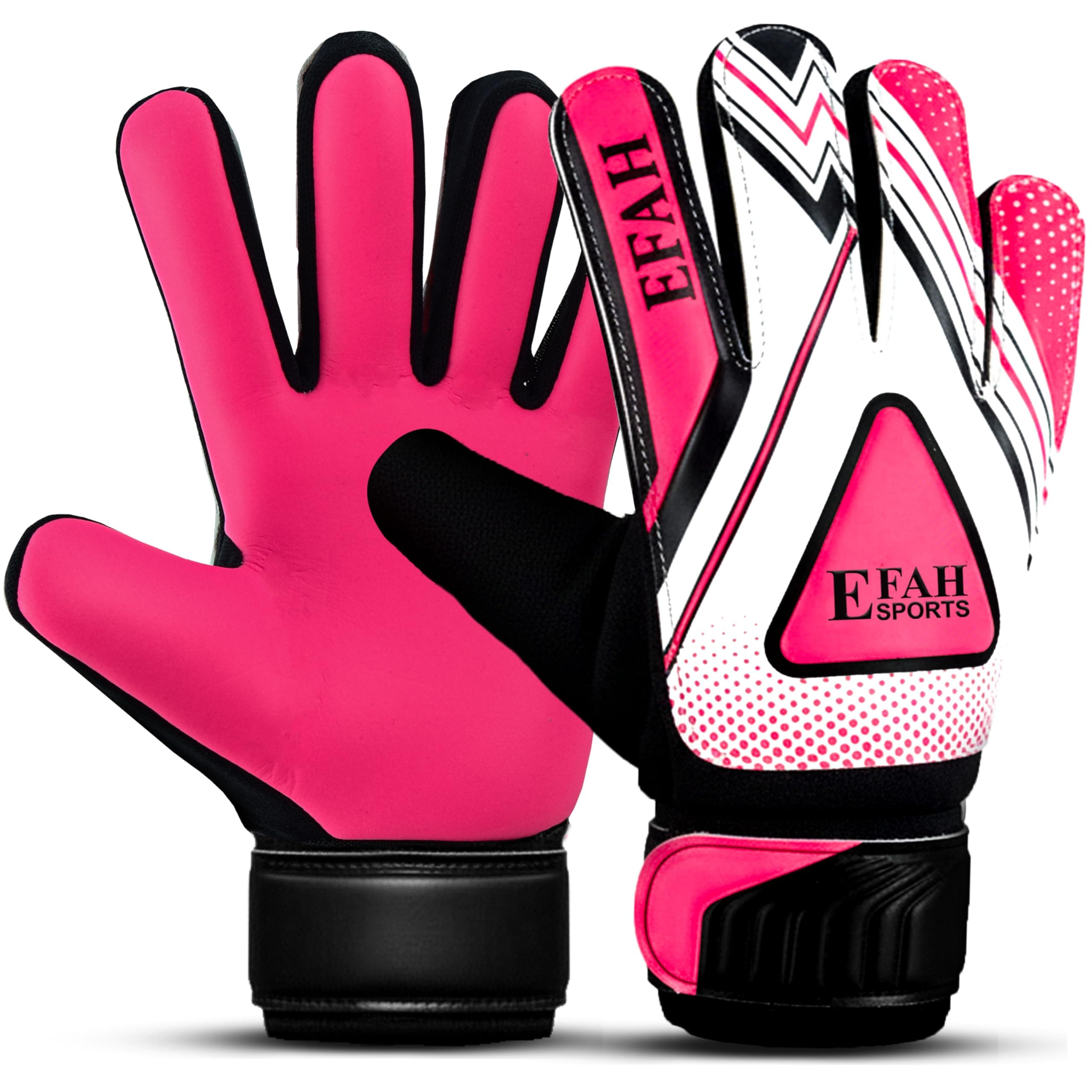 EFAH SPORTS Soccer Goalie Goalkeeper Gloves for Kids Boys Youth with Grips
