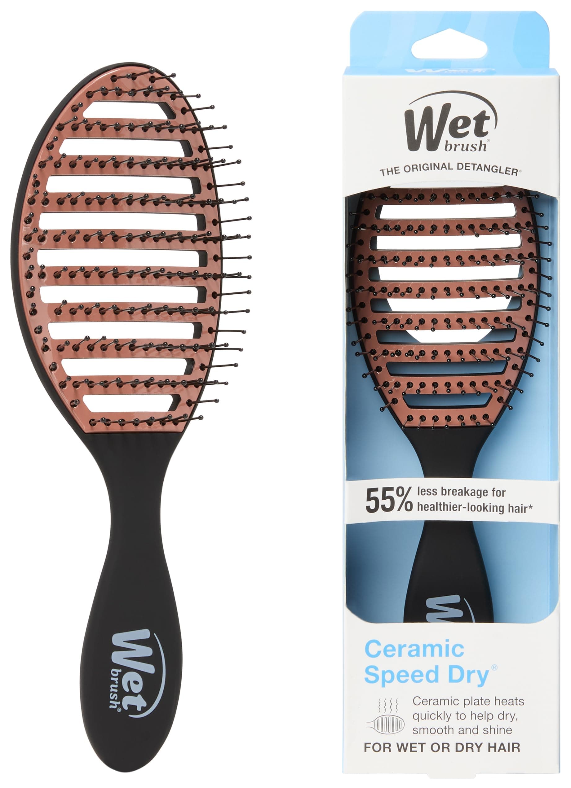 Wet Brush Ceramic Speed Dry Hair Brush, Black