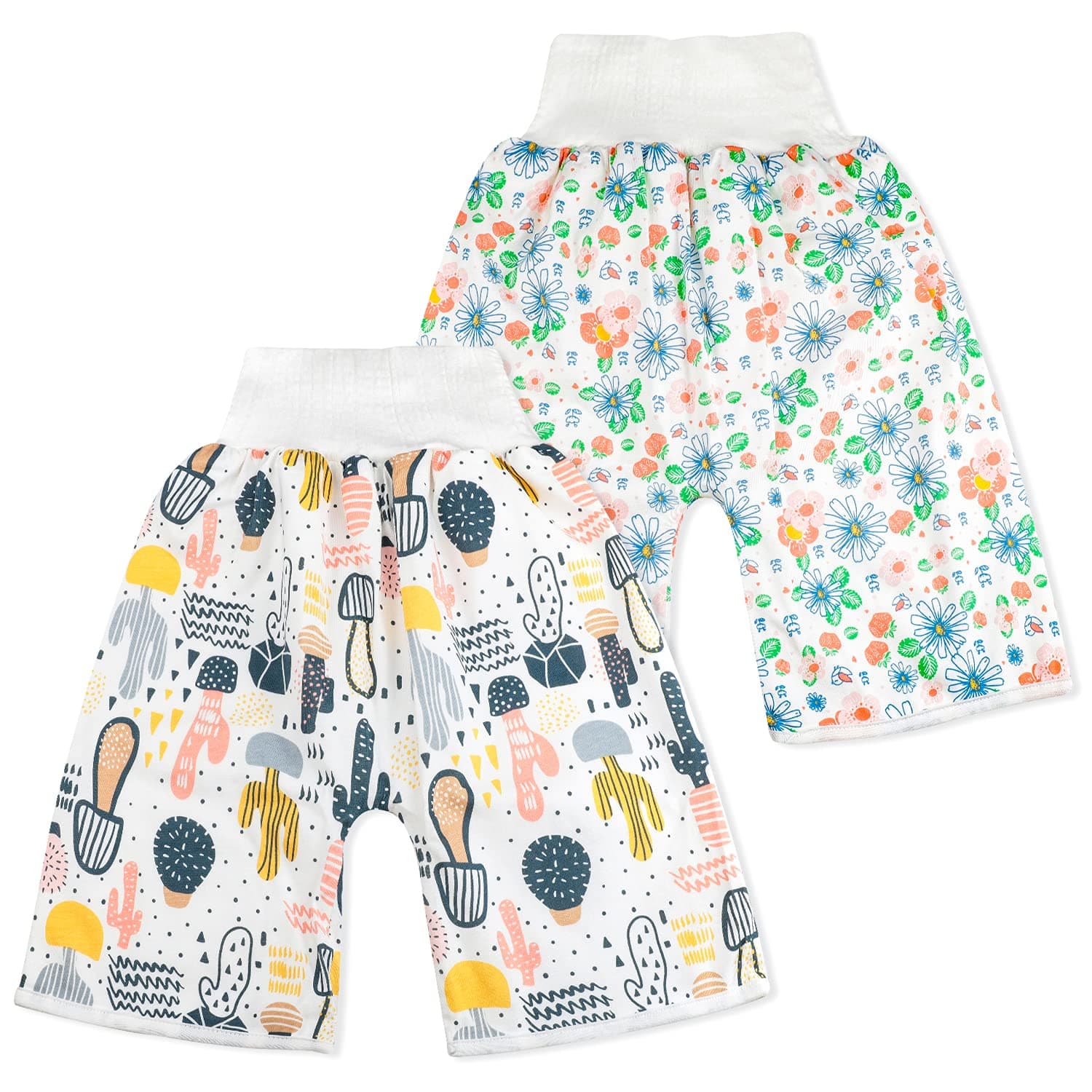 MooMoo Baby New Diaper Pants for Potty Training Leakproof Toddler Training Underwear for Baby Girls (0-4 years, B)
