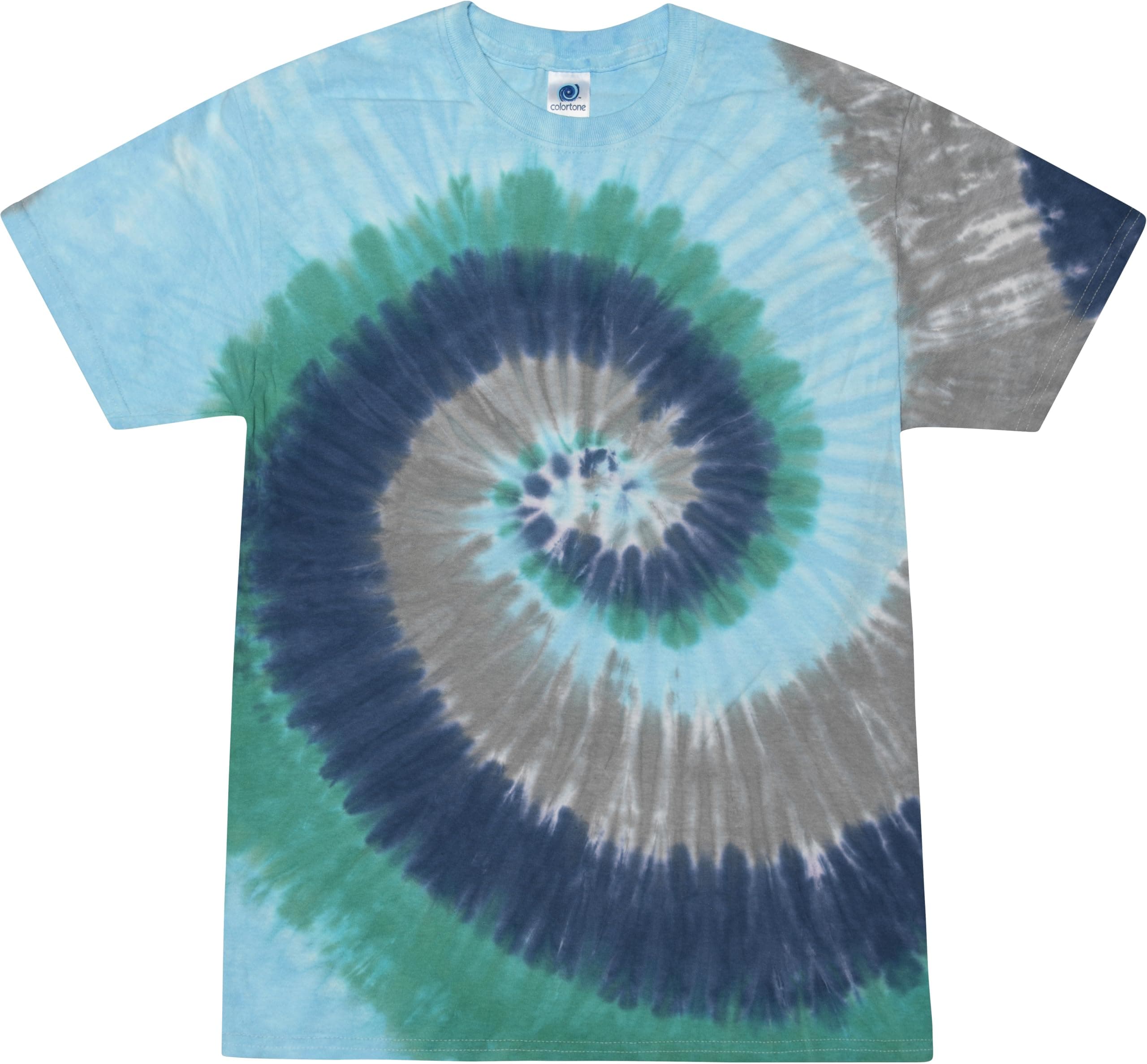 Colortone Unisex Tie Dye T-Shirts for Adults, Earth, L