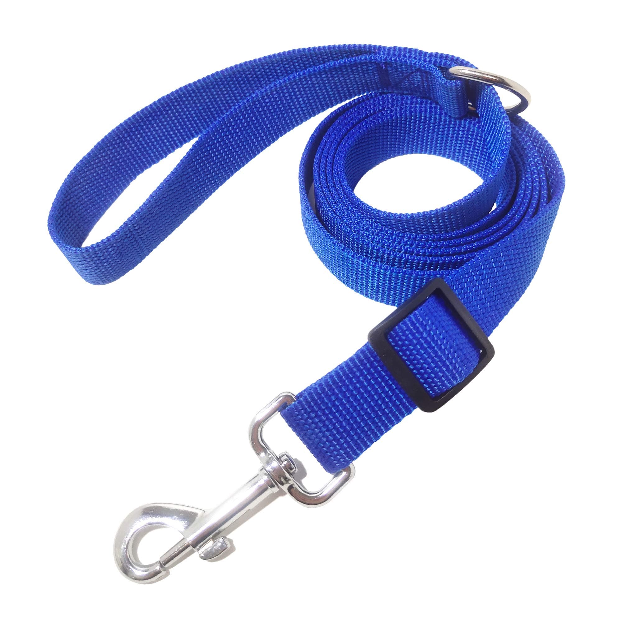 MANDAO 4 FT 5FT 6FT Adjustable Dog Leash, Nylon Dog Leashes for Medium Large Dogs (Blue)