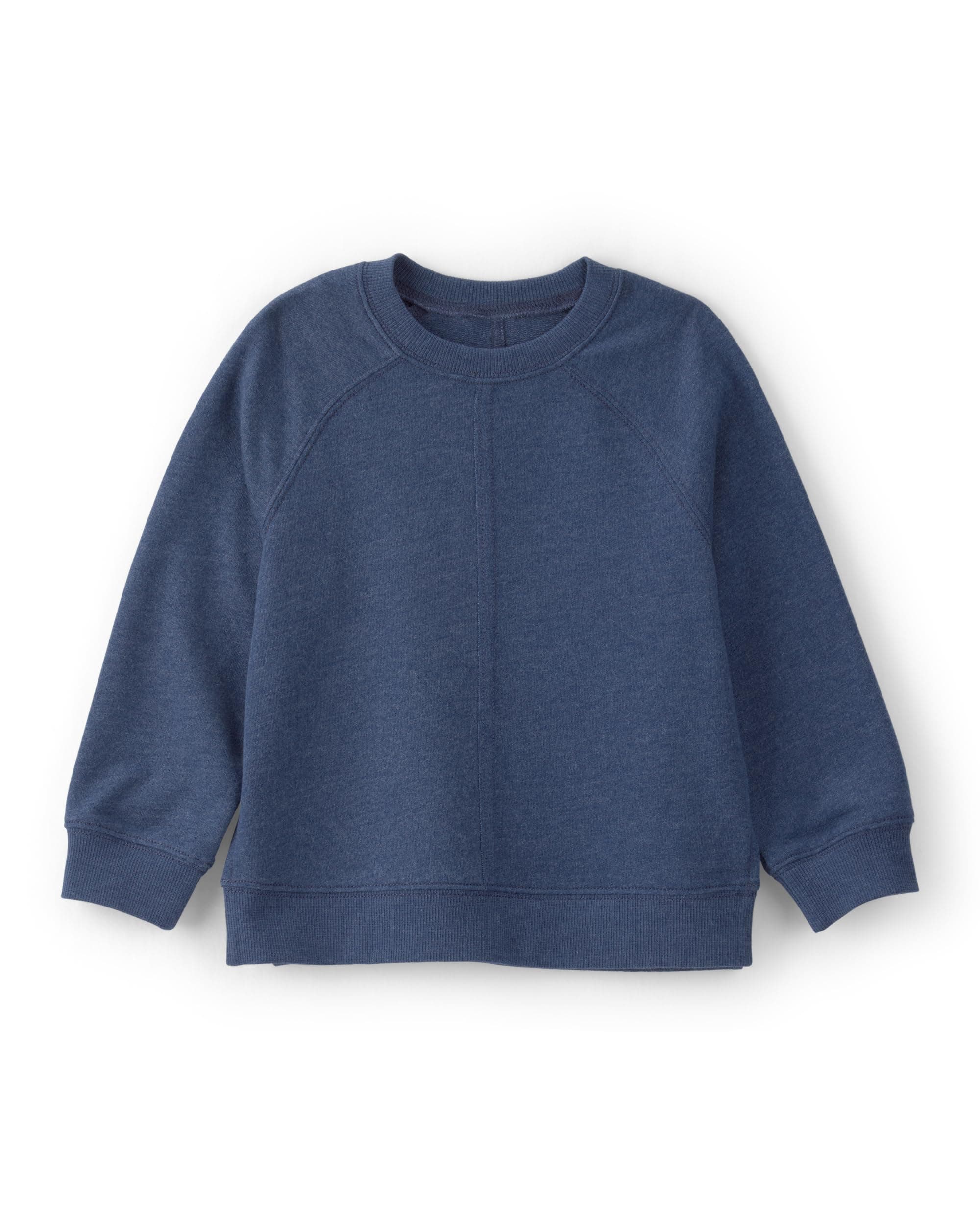 Carter's Baby-Boys Pullover Sweatshirt, Solid Navy, 2T