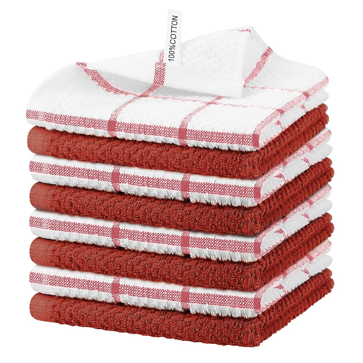 Nialnant 8 Pack Dish Cloths for Washing Dishes,Soft Absorbent