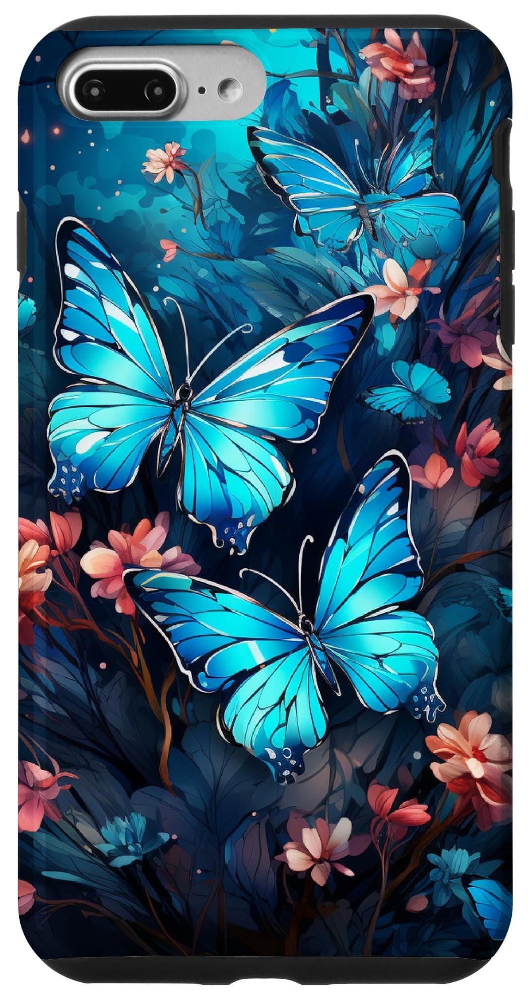 Beautiful Blue Butterflies Case for iPhone 7 Plus/8 Plus