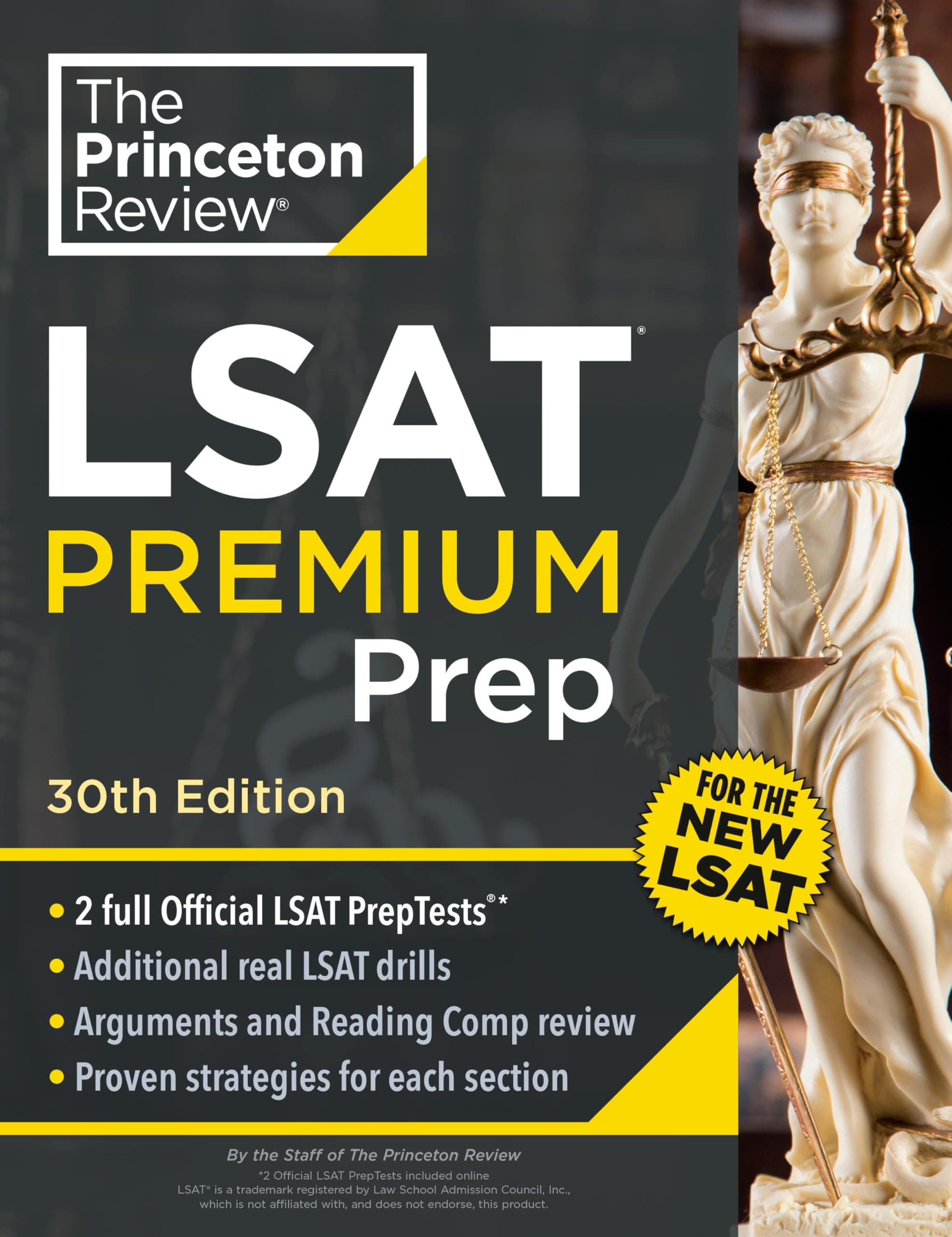Princeton Review LSAT Premium Prep: 2 Official LSAT PrepTests + Real LSAT Drills + Review for the New Exam (Graduate School Test Preparation)