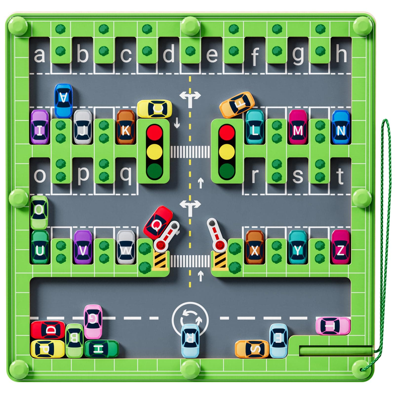 zhiwuzhu Magnetic Alphabet Maze Letter Puzzle,Montessori Fine Motor Skills Toys for Girls Boys,Education Toys for Preschool Learning Activities,Valentines Day Gifts for Kids