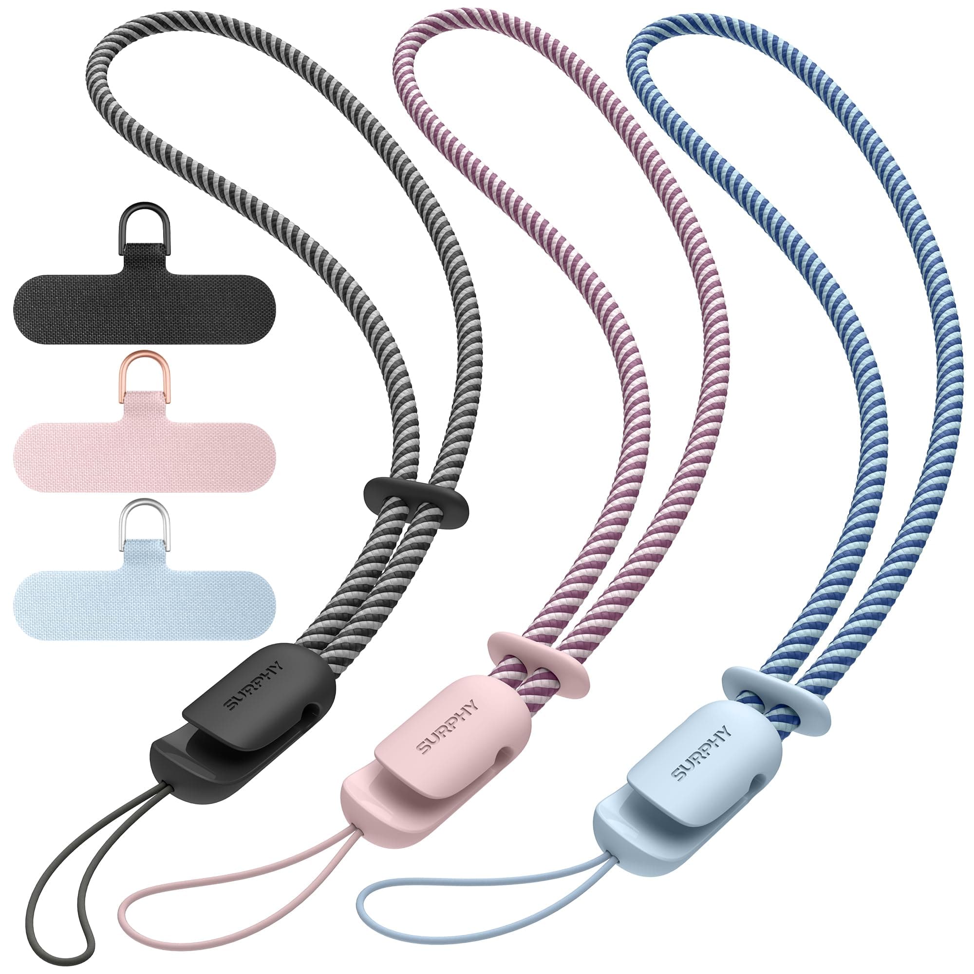 SURPHY 3 Pack Phone Wrist Strap, Phone Lanyard with Cellphone Tether Tab
