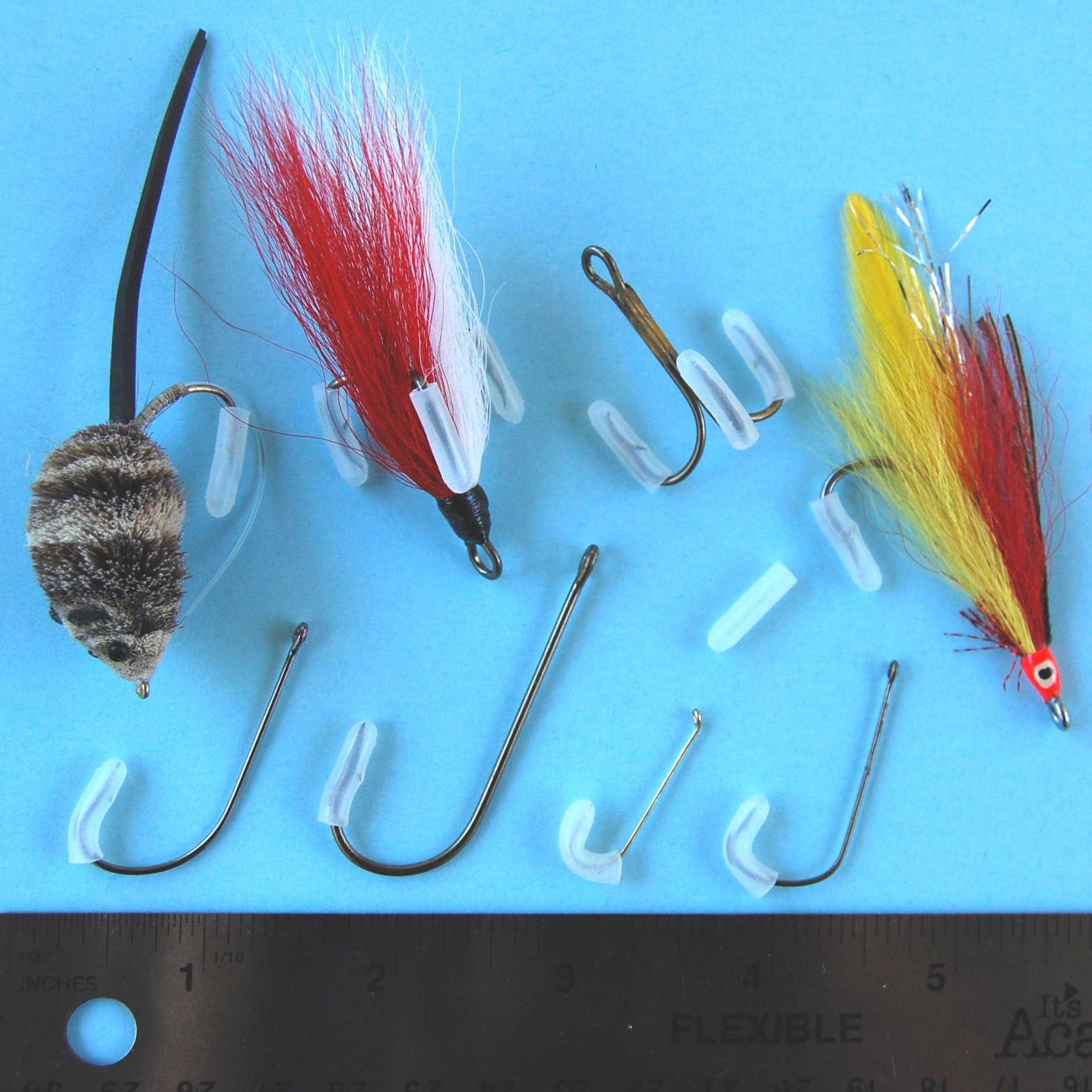 Fish Hook Barb Protector Guard Cap Lure Protection Safety Cover Fishing - Mercurydean USA -100 Count