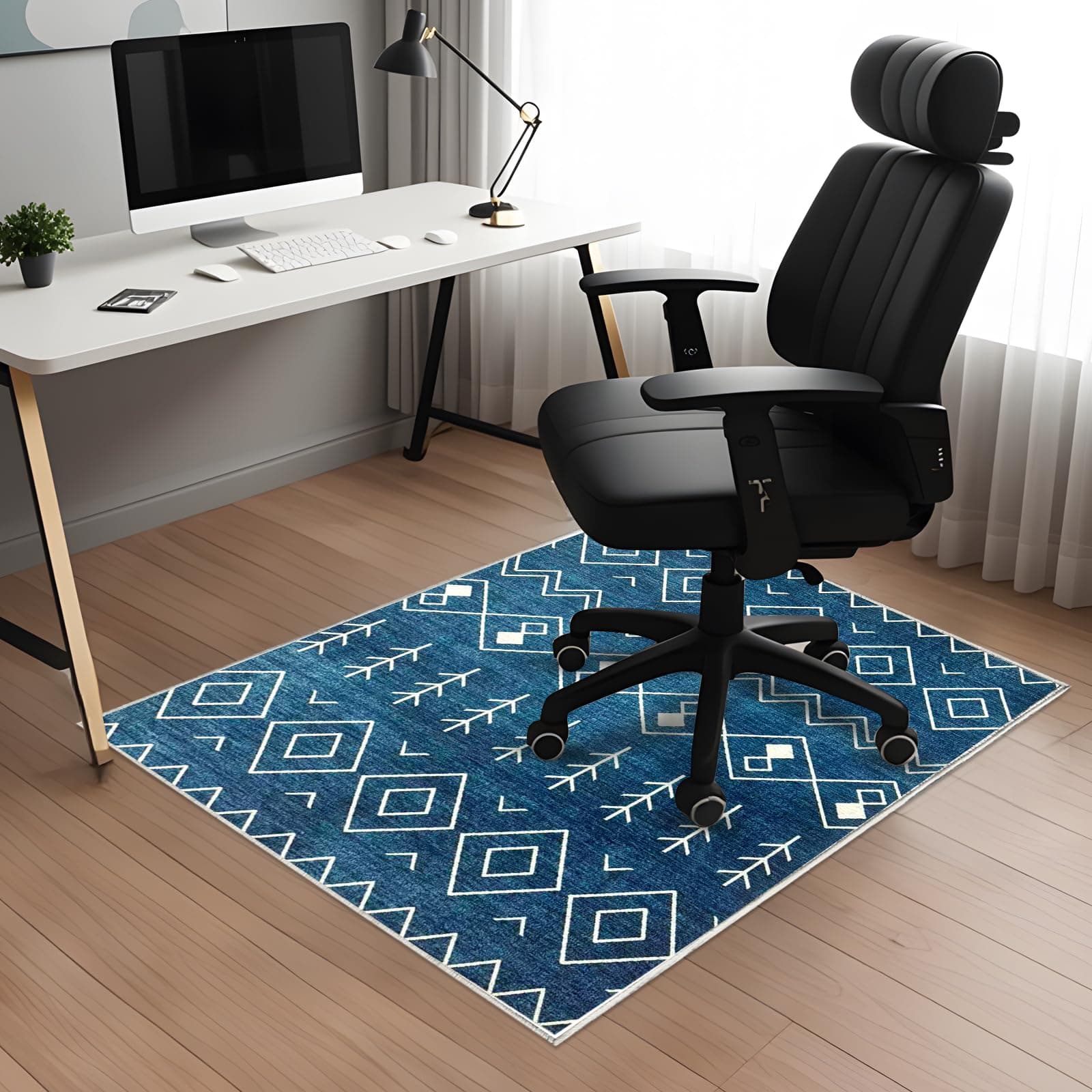 Office Chair Mat for Hardwood Floor 35x47in, Computer Chair Rug