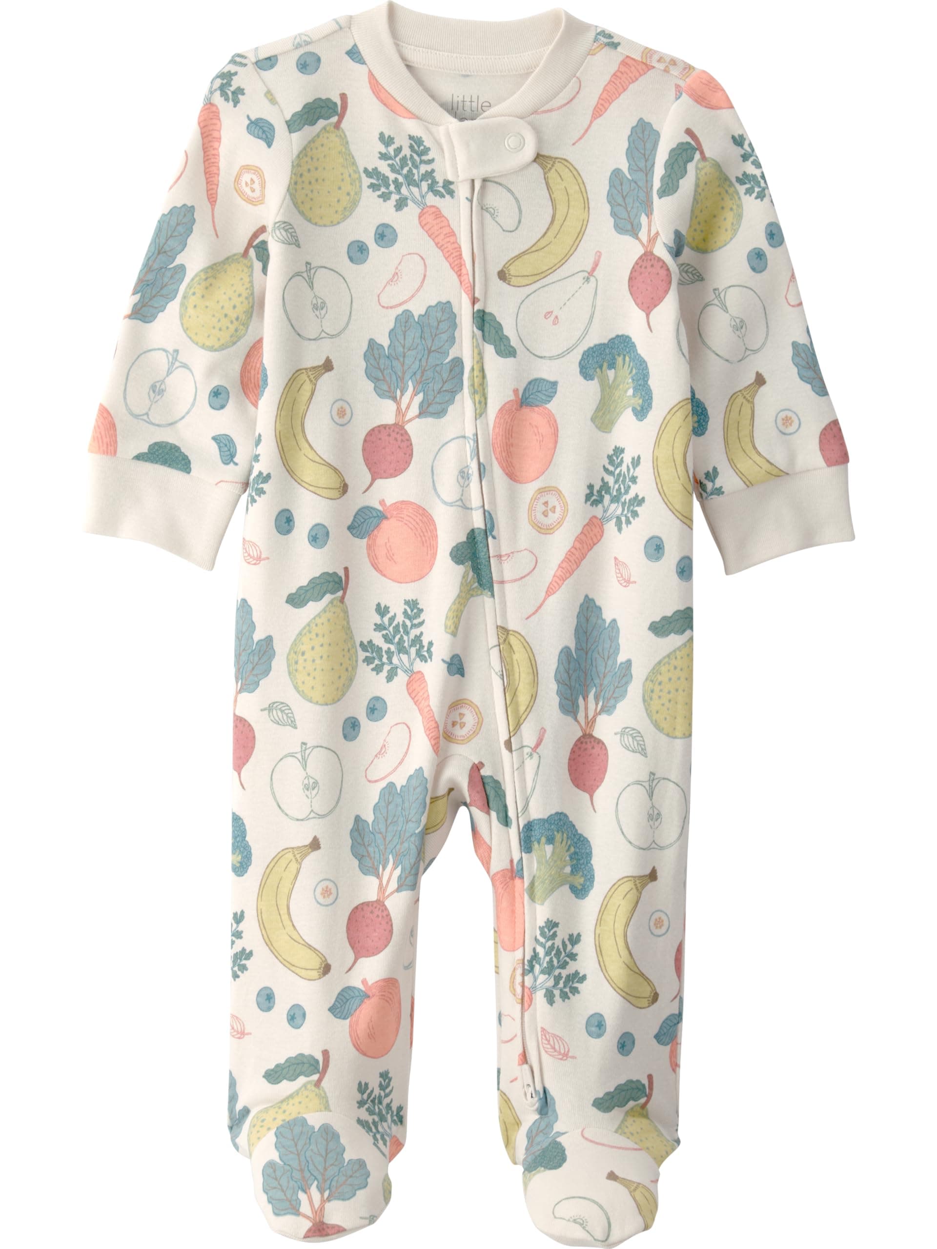 Little Planet by Carter's Neutral Sleep and Play made with Organic Cotton, Veggie Fruit, 6M