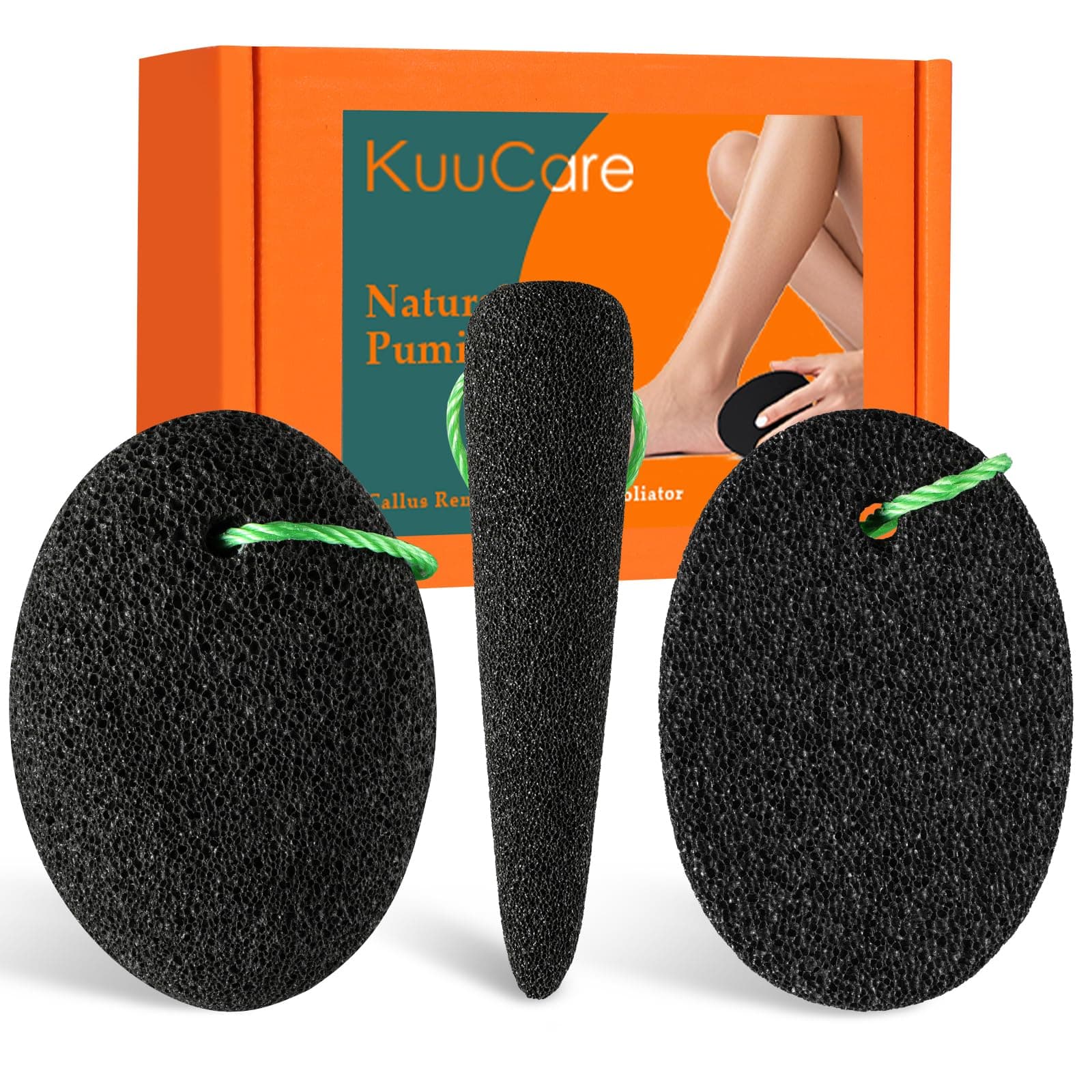 Pumice Stone for Feet, 3 Pack Natural Earth Lava Foot Callus Remover