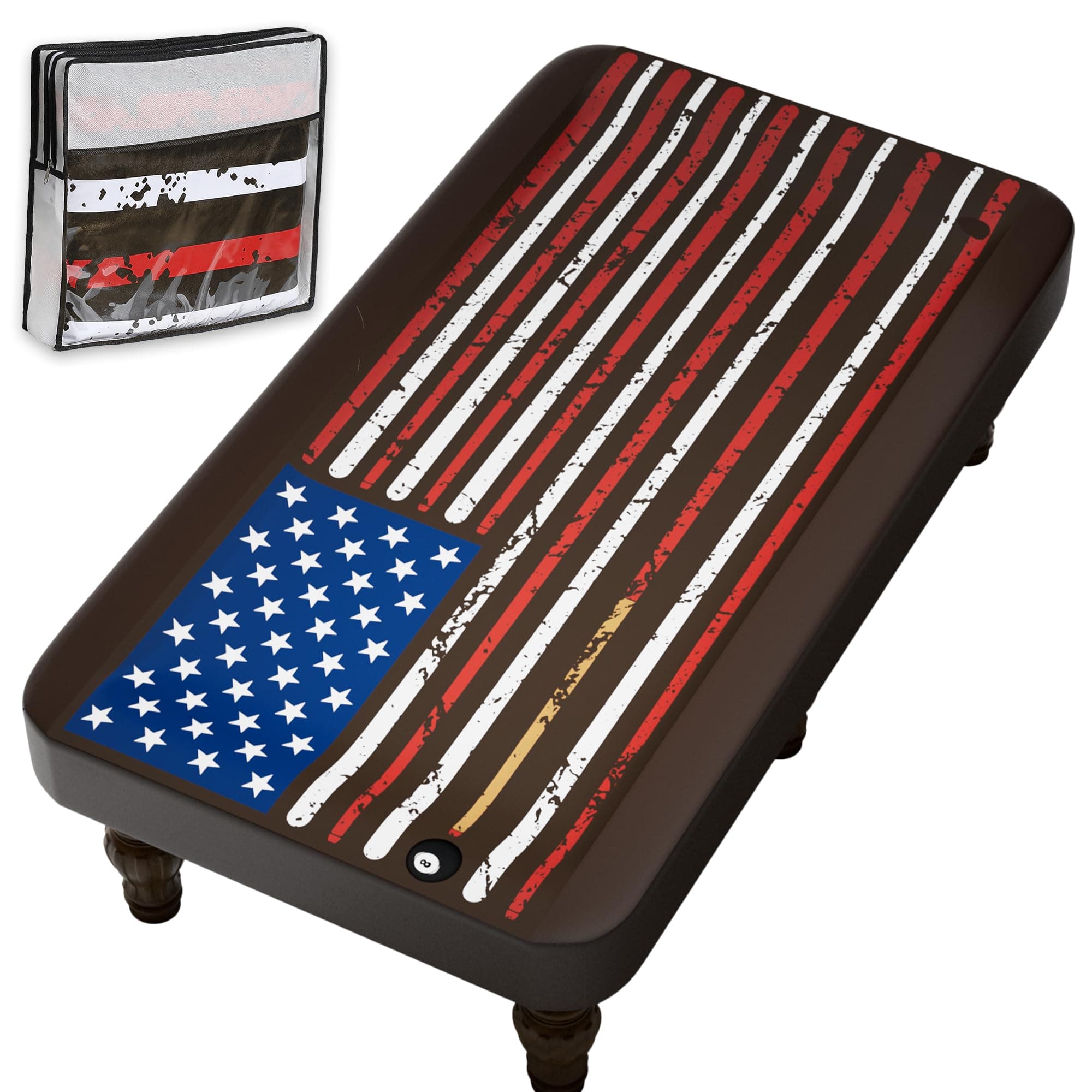 iEsstros 7ft Pool Table Cover 7ft Billiard Table Covers Leather Waterproof Pool Table Cover for Protecting Pool Table Felt Pool Table Accessories Billiards Accessories-Brown