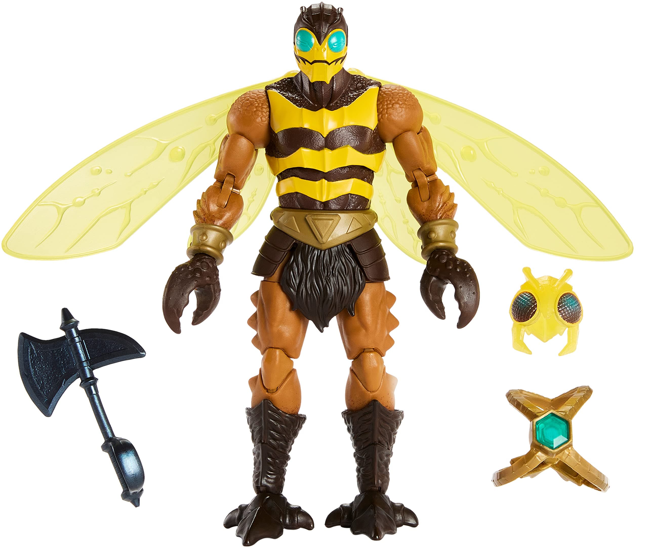 Les Maîtres De L’Univers Figurine Articulée Bourdon Masterverse (18Cm), Espion du Ciel avec Ailes Déployables, À Collectionner, Jouet Enfant, Dès 6 Ans, HLB49