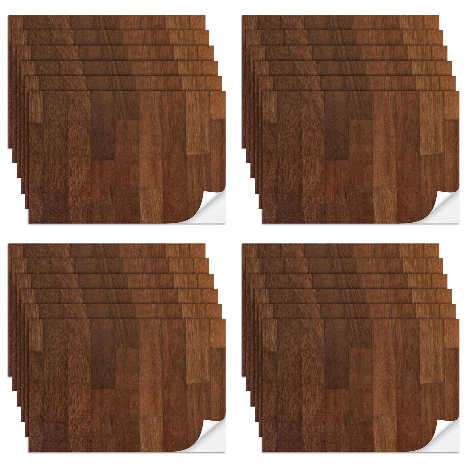 Flutesan 24 Pcs Miniature Dollhouse Wallpaper and Flooring Peel and Stick Mini DIY Self Adhesive Dollhouse Accessories 8.27 x 11.69 Inch (Elegant Style)