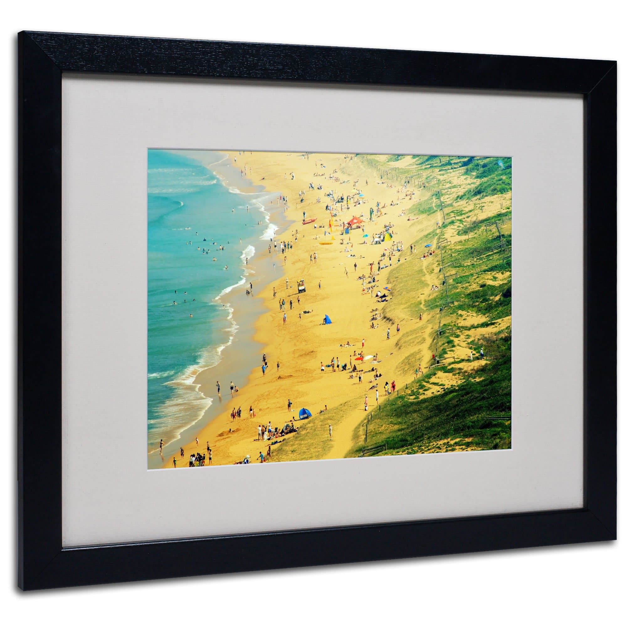 Trademark Fine Art Life is a Beach Artwork by Beata Czyzowska Young, 16 by 20-Inch, Black Frame