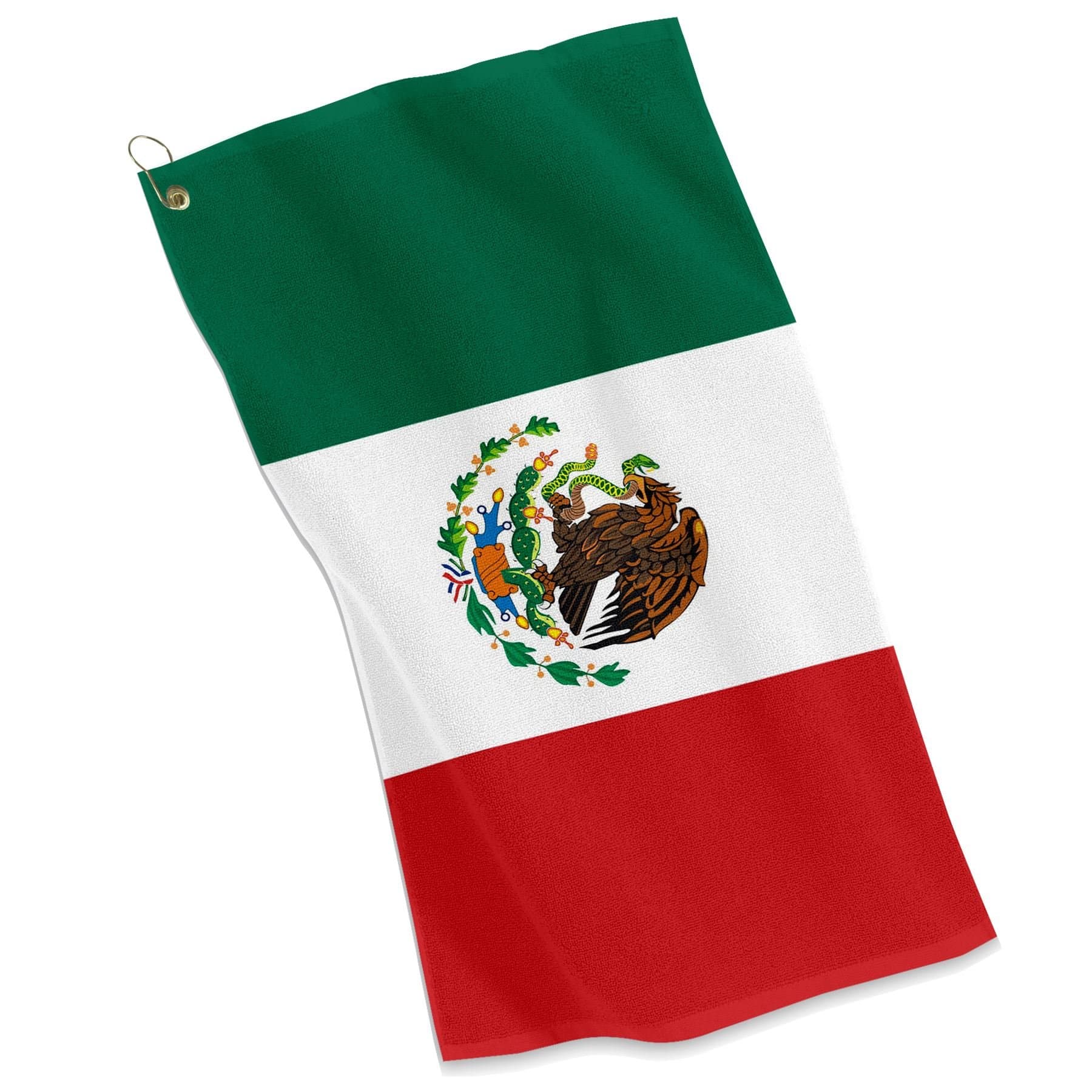 ExpressItBest Golf/Sports Towel - Flag of Mexico - Mexican