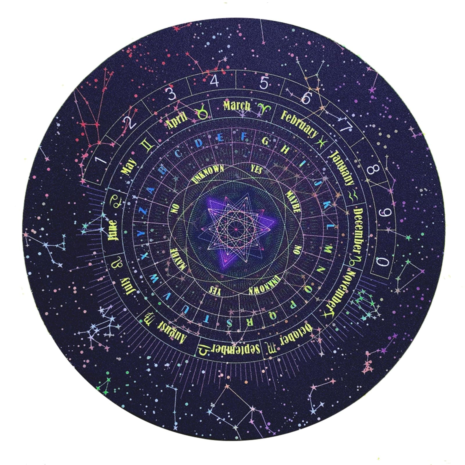 iayokocc Pendulum Mat, Dowsing Divination Metaphysical Message Mat for Beginner Witchcraft Wiccan Altar Supplies