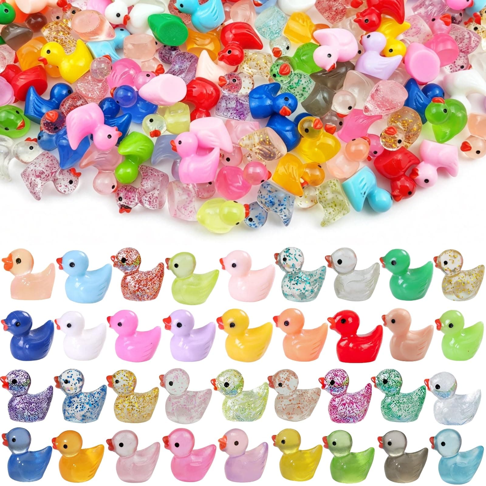 360PCS Mini Resin Ducks 36 Colors