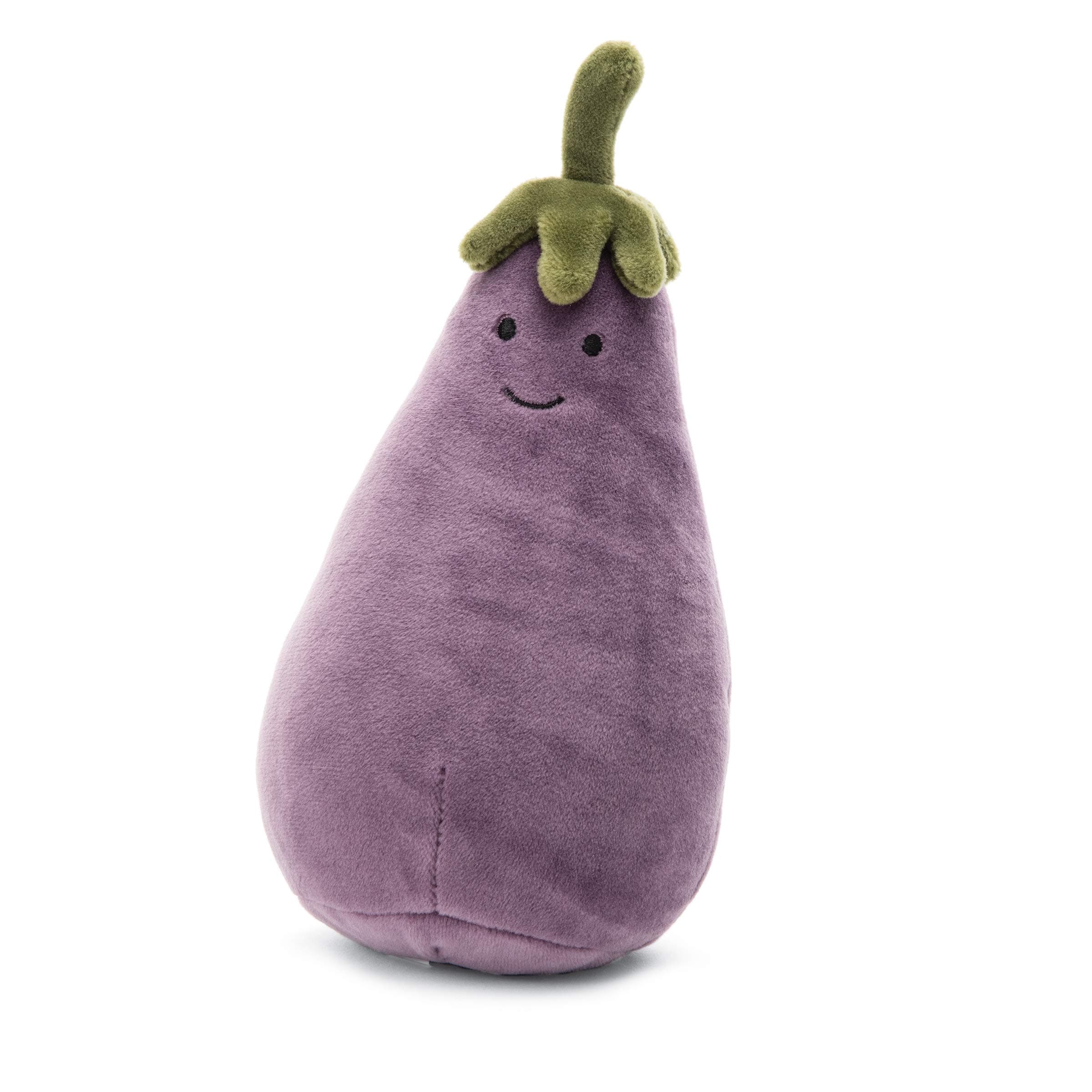 Jellycat Vivacious Vegetables Egg Plant Plush, 7 inches