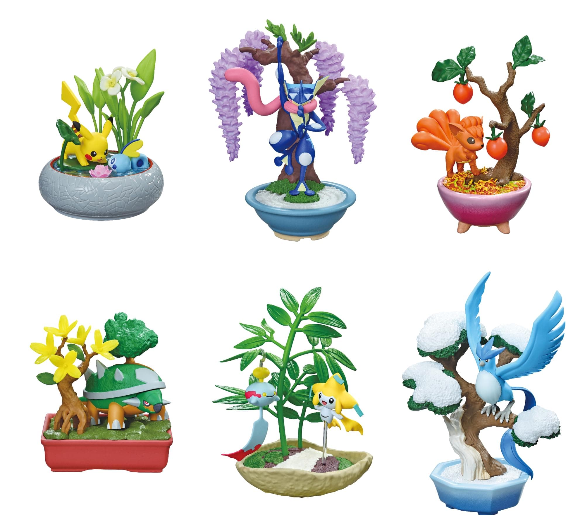 Reement Pokemon Poketto Bonsai 3 - with The Moving Seasons - 1 Box, Approx. H 4.7 x W 5.7 x D 8.5 inches (120 x 145 x 215 mm), ATBC-PVC, ABS