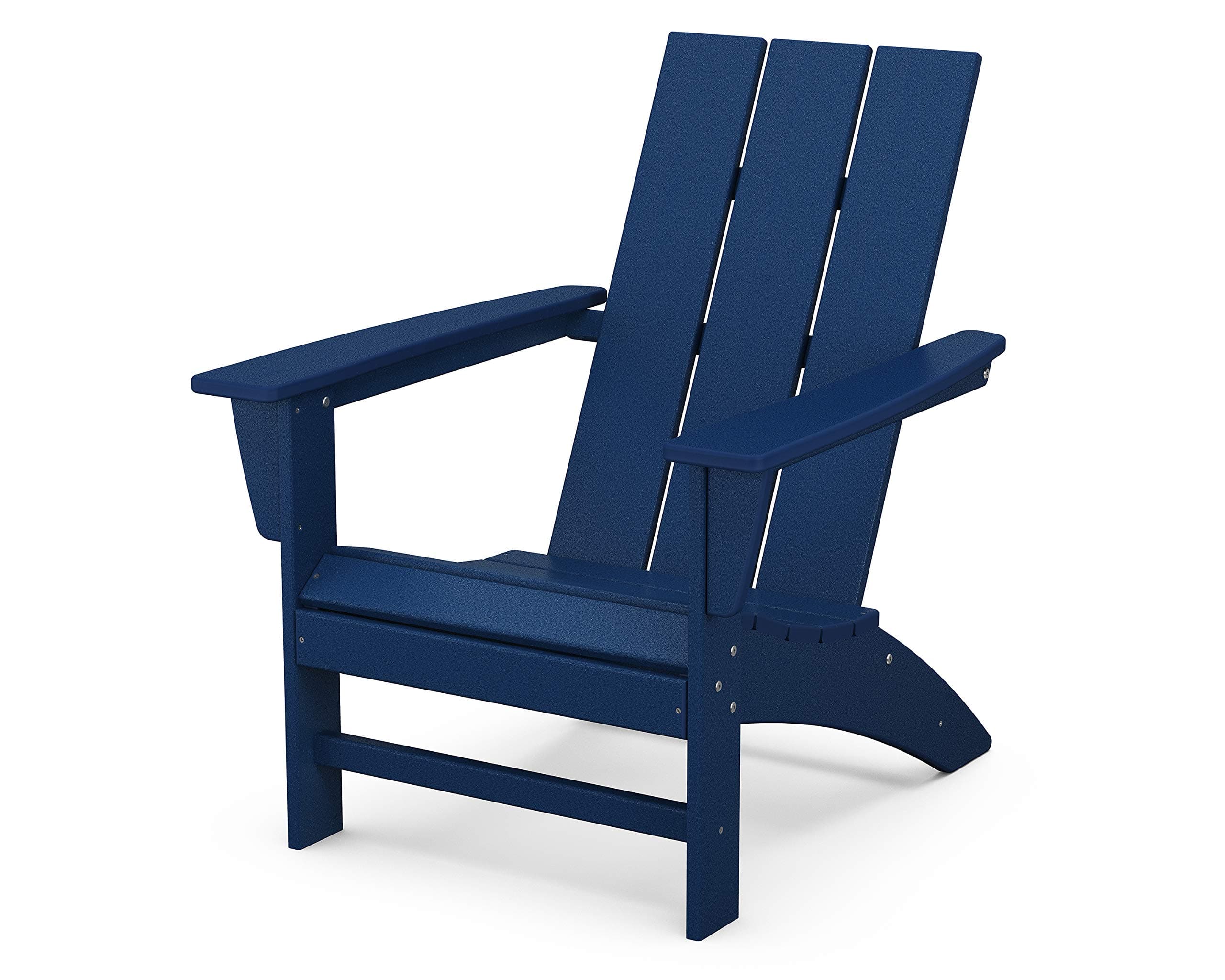 POLYWOOD AD420NV Modern Adirondack Chair Outdoor Furniture, Classic Navy