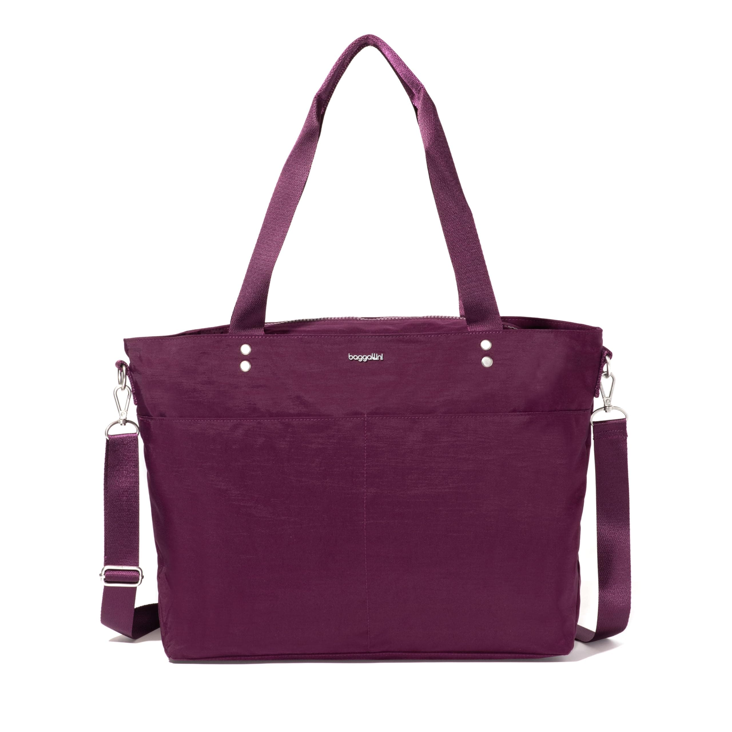Baggallini Carryall Laptop Tote, Mulberry, One Size