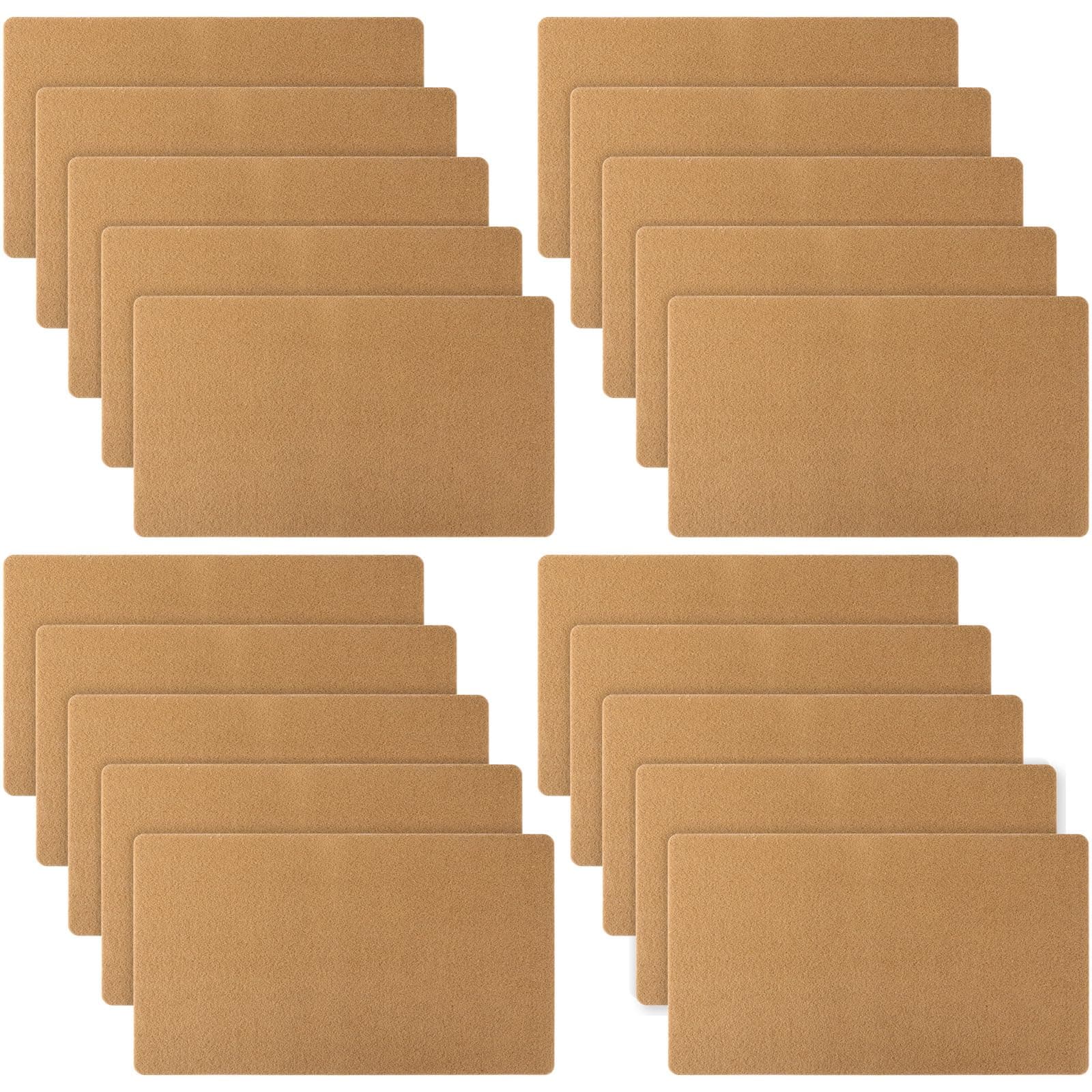 Tinideya 20 Pcs Coir Doormat with Heavy Duty Backing, Blank Welcome Doormat for Outdoor Indoor Entryway - Non-Slip Backing Easy to Clean Front Door Mat for Porch, Mudroom & Garage (29 x 17 Inches)
