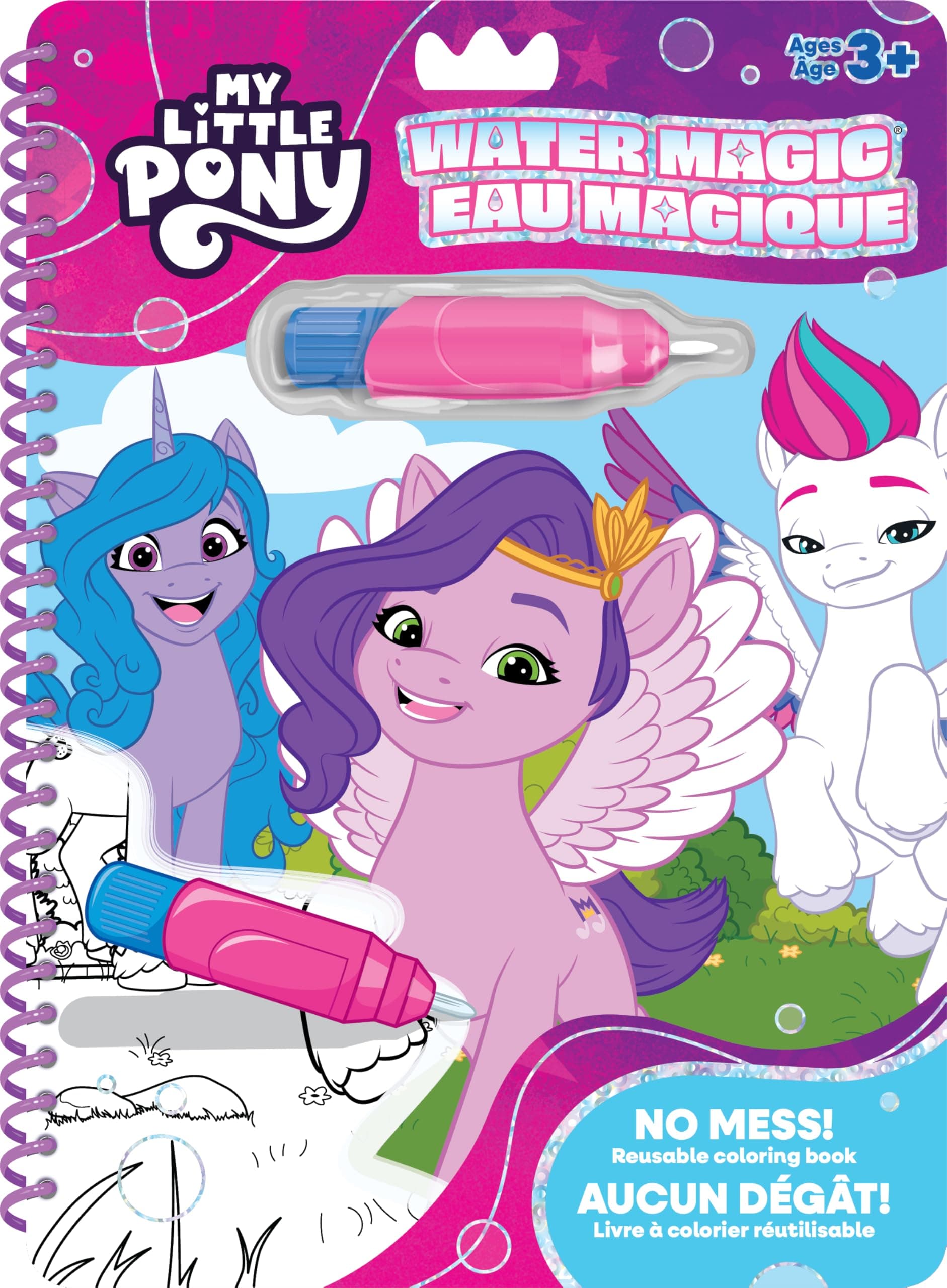 My Little Pony Water Magic: Reusable Mess-Free Coloring Book | My Little Pony Eau Magique : Livre de coloriage réutilisable sans gâchis