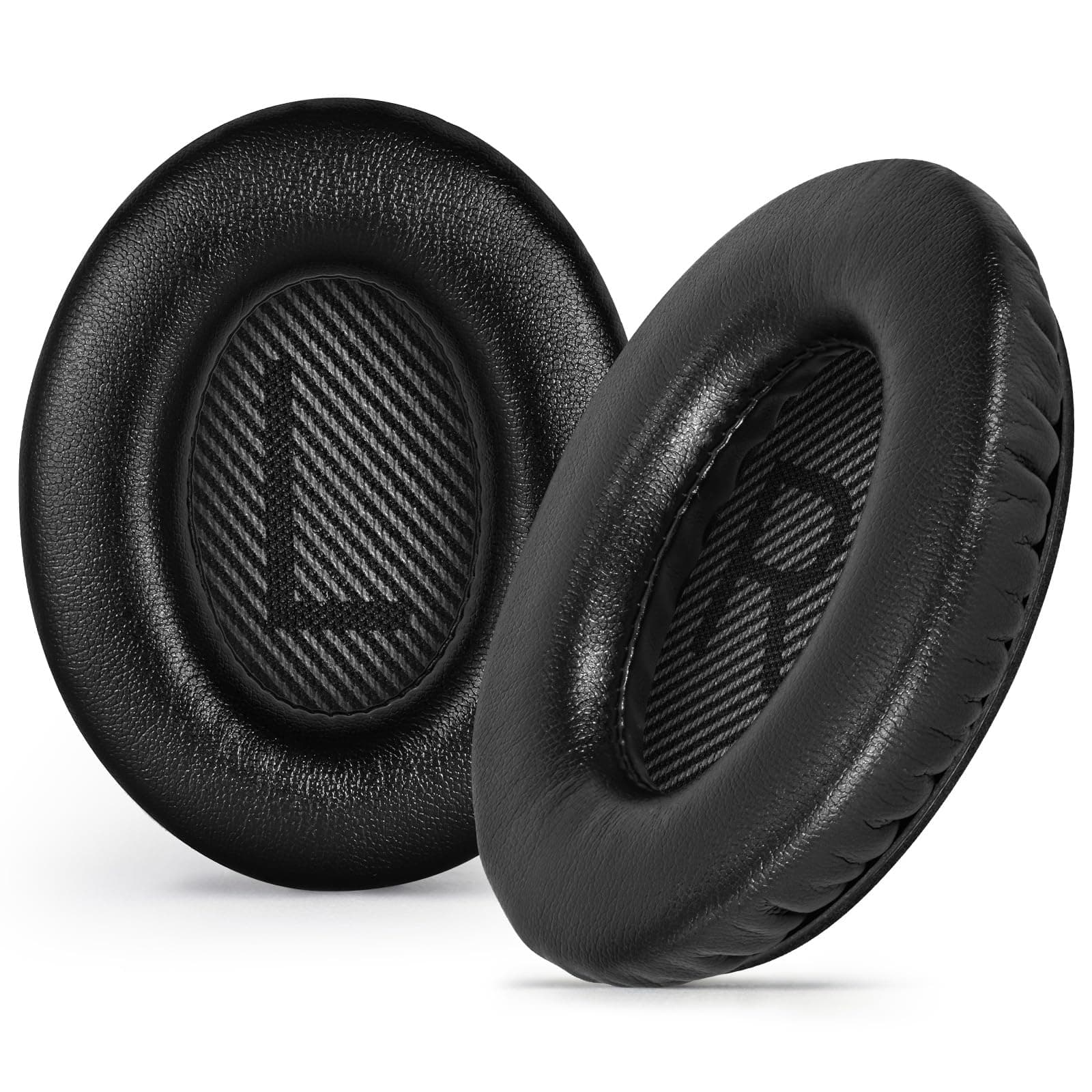 Aurivor Replacement Ear-Pads for Bose Quiet-Comfort QC 35 (ii) 25 15 2 Headphones, Tear-Proof Cushion for QC35 (ii) QC25 QC15 QC2 SoundTrue/SoundLink AE2/AE2i/AE2w Around-Ear Headphones (Black)