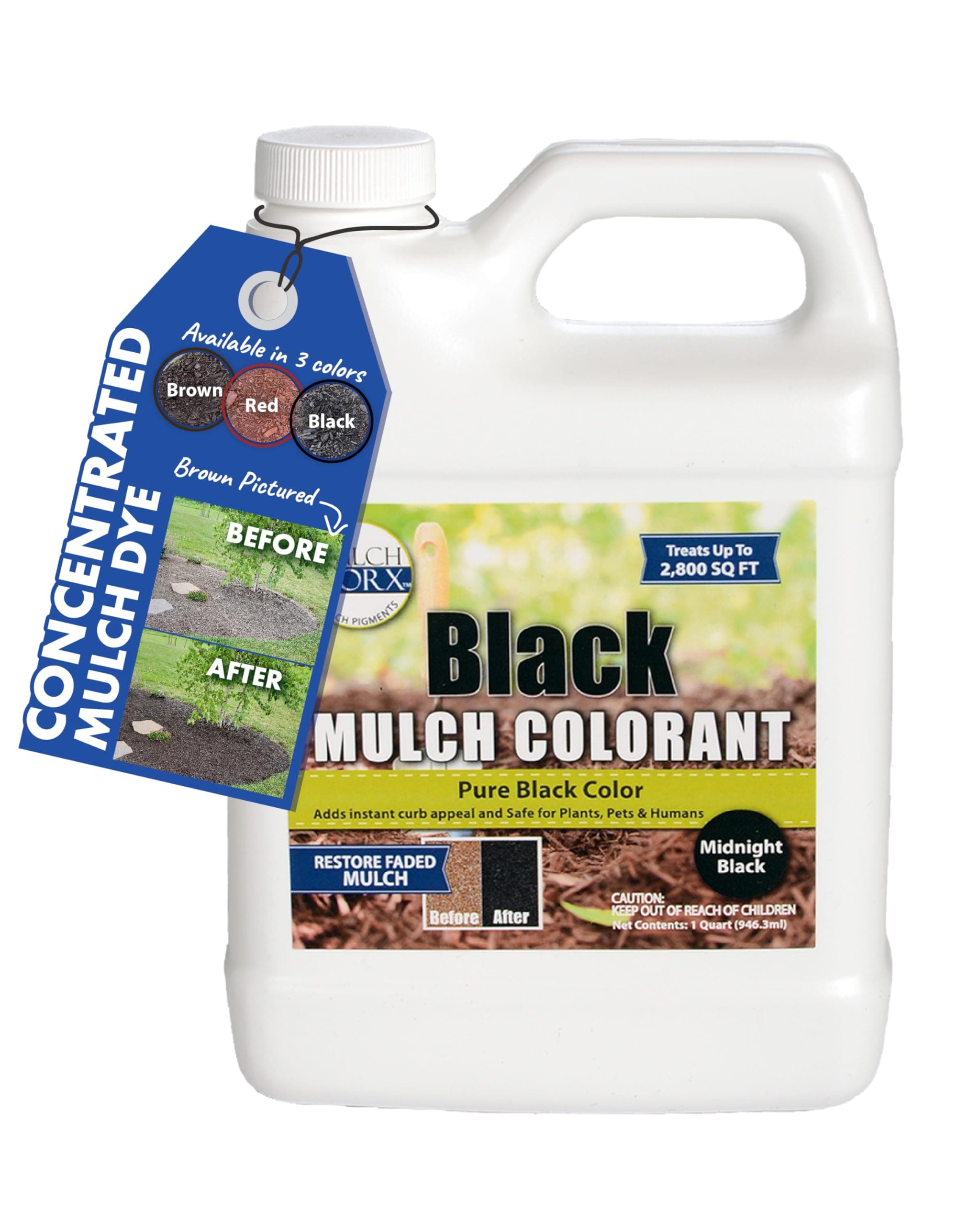 2,800 Sq. Ft. - Pure Midnight Black Mulch Dye Spray Concentrate