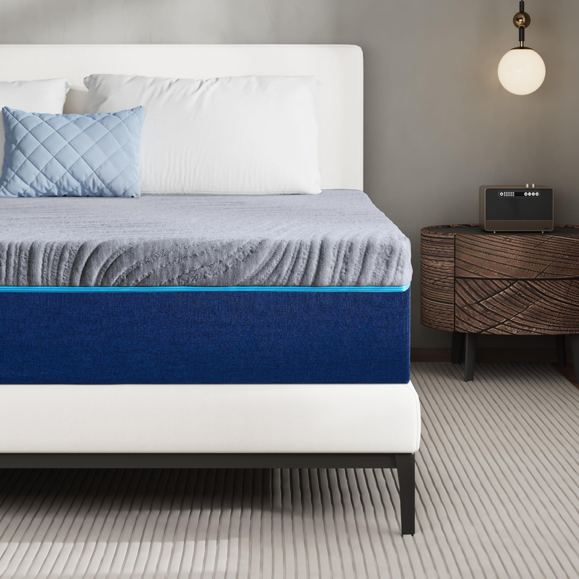 Natulliy 8 Inch Twin Medium Firm Memory Foam Mattress, Bed in a Box
