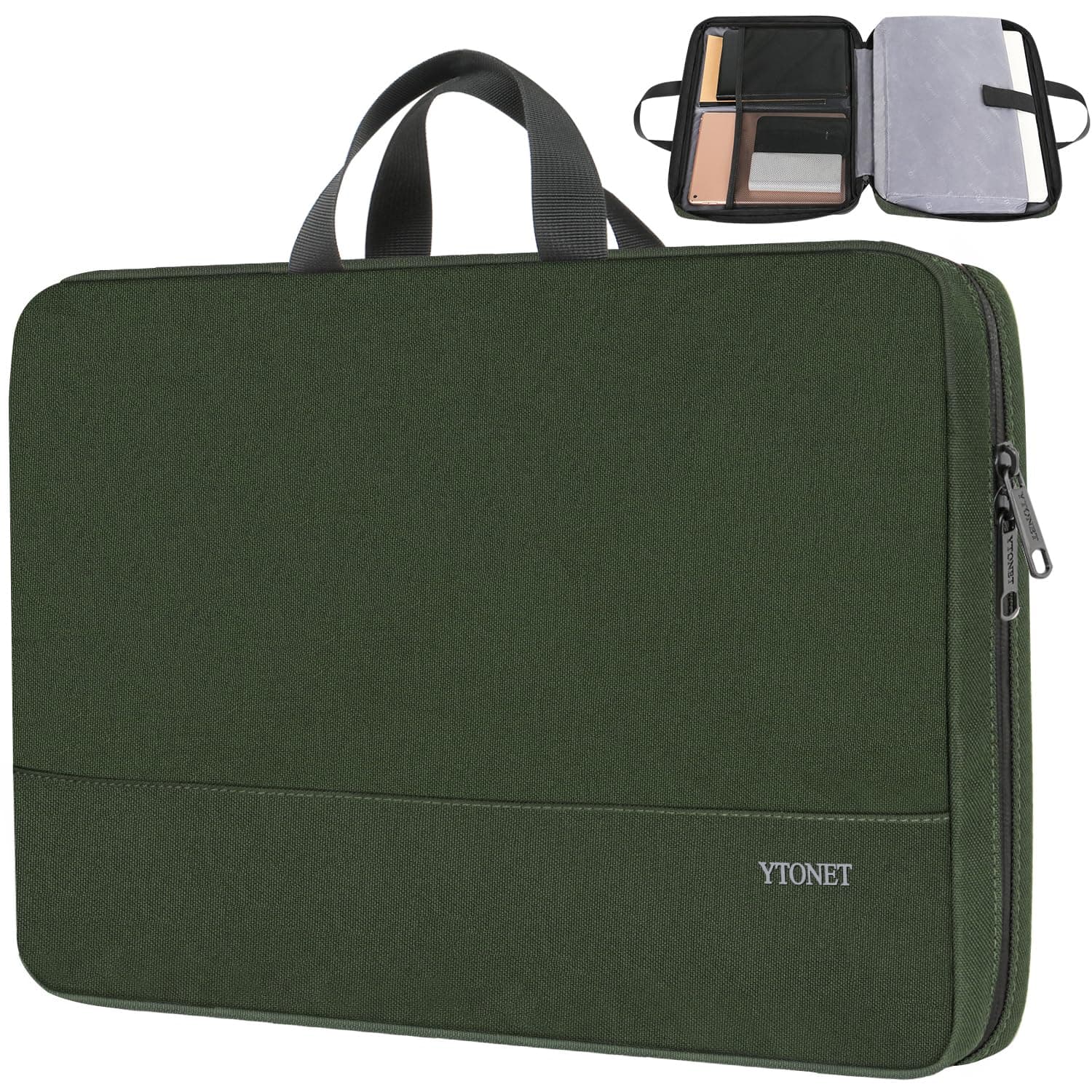 Ytonet Laptop Case 15.6 Inch, Water Resistant Laptop Bag Sleeve for Men Women