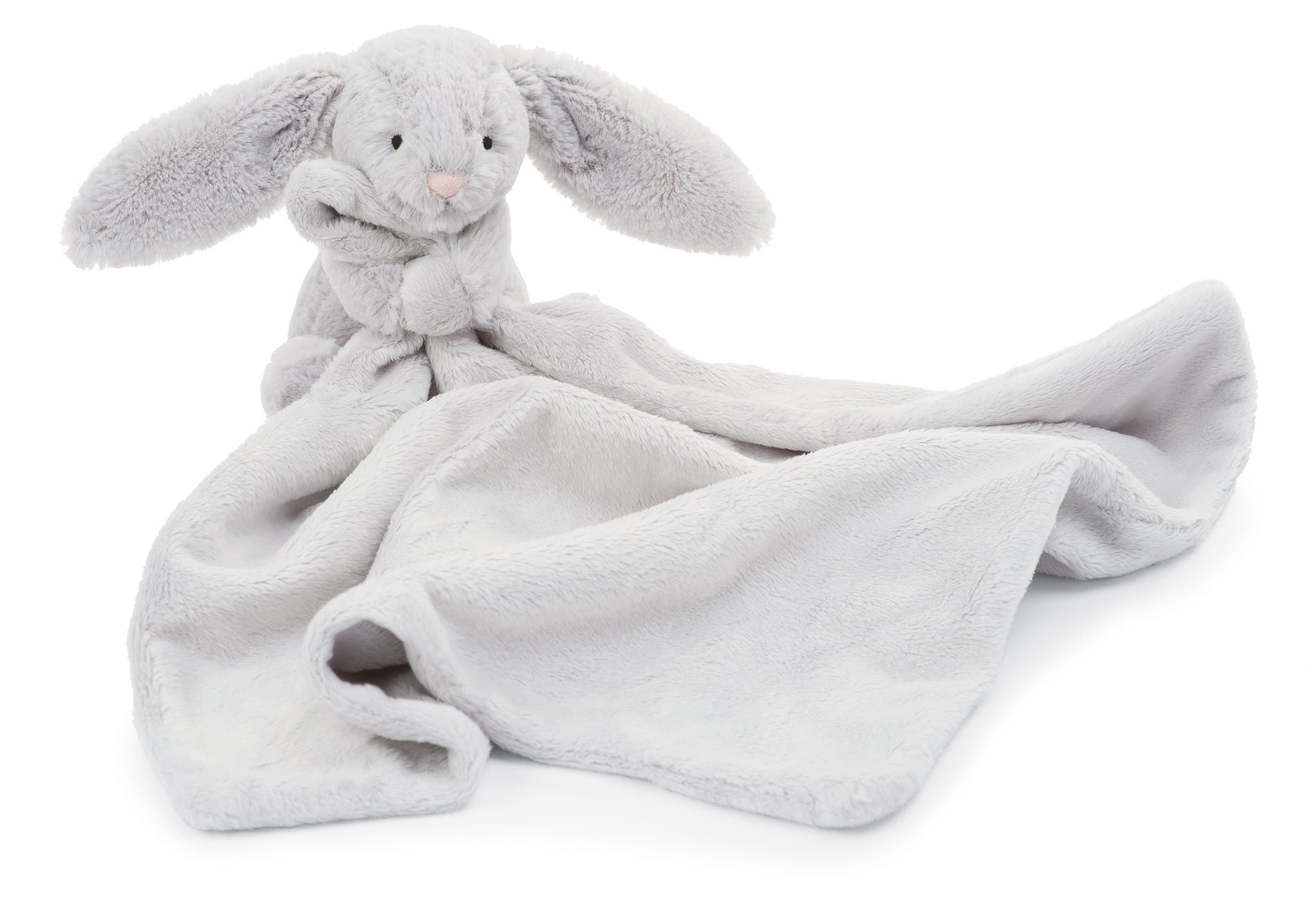 Jellycat Bashful Grey Bunny Baby Security Blanket