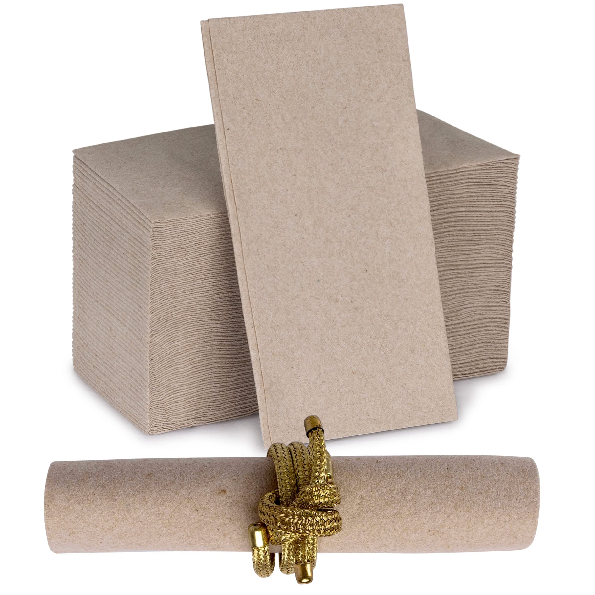 Disposable Cloth-Like Paper Napkins, 1000 Pack 12" x 17" Linen-Feel Natural Color Dinner Napkins For Wedding, Party, Kitchen Or Bathroom