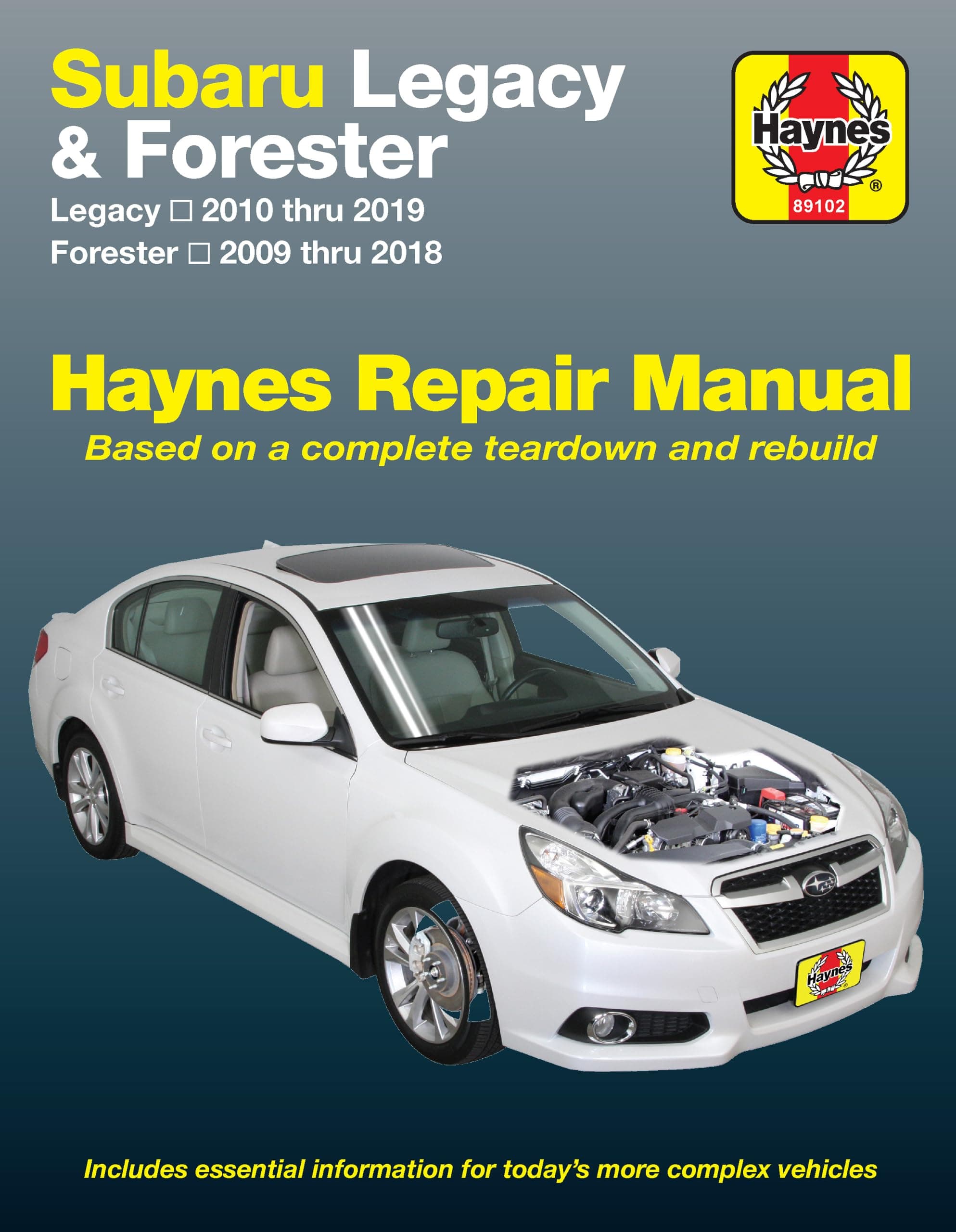 Subaru Legacy 2010 thru 2016 & Forester 2009 thru 2016 Haynes Repair Manual
