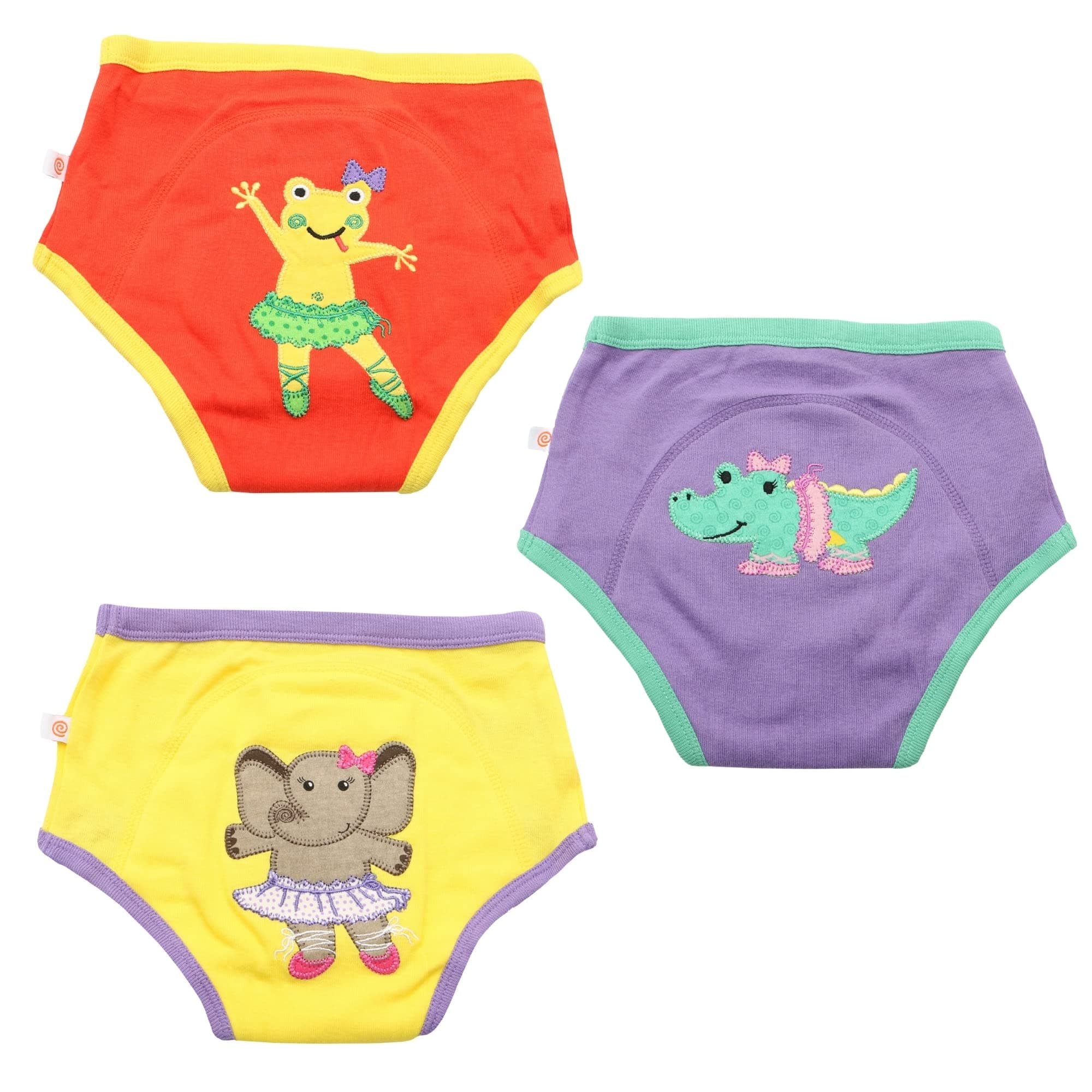 Zoocchini Organic Cotton 3PC Potty Training Set Ballerina Gals 3T-4T