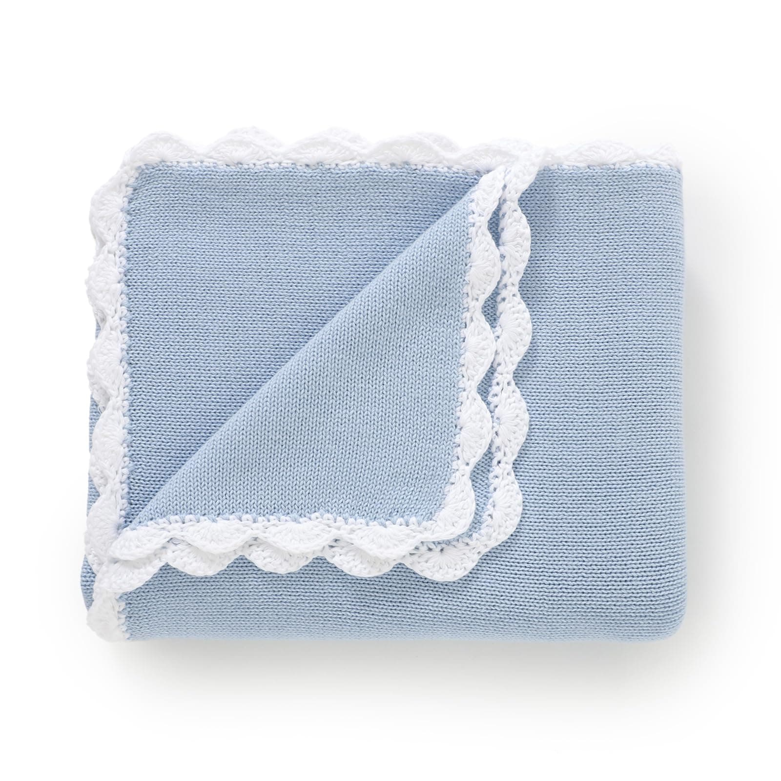 mimixiong Cotton Baby Blanket Newborn Breathable Knit Handmade Blanket