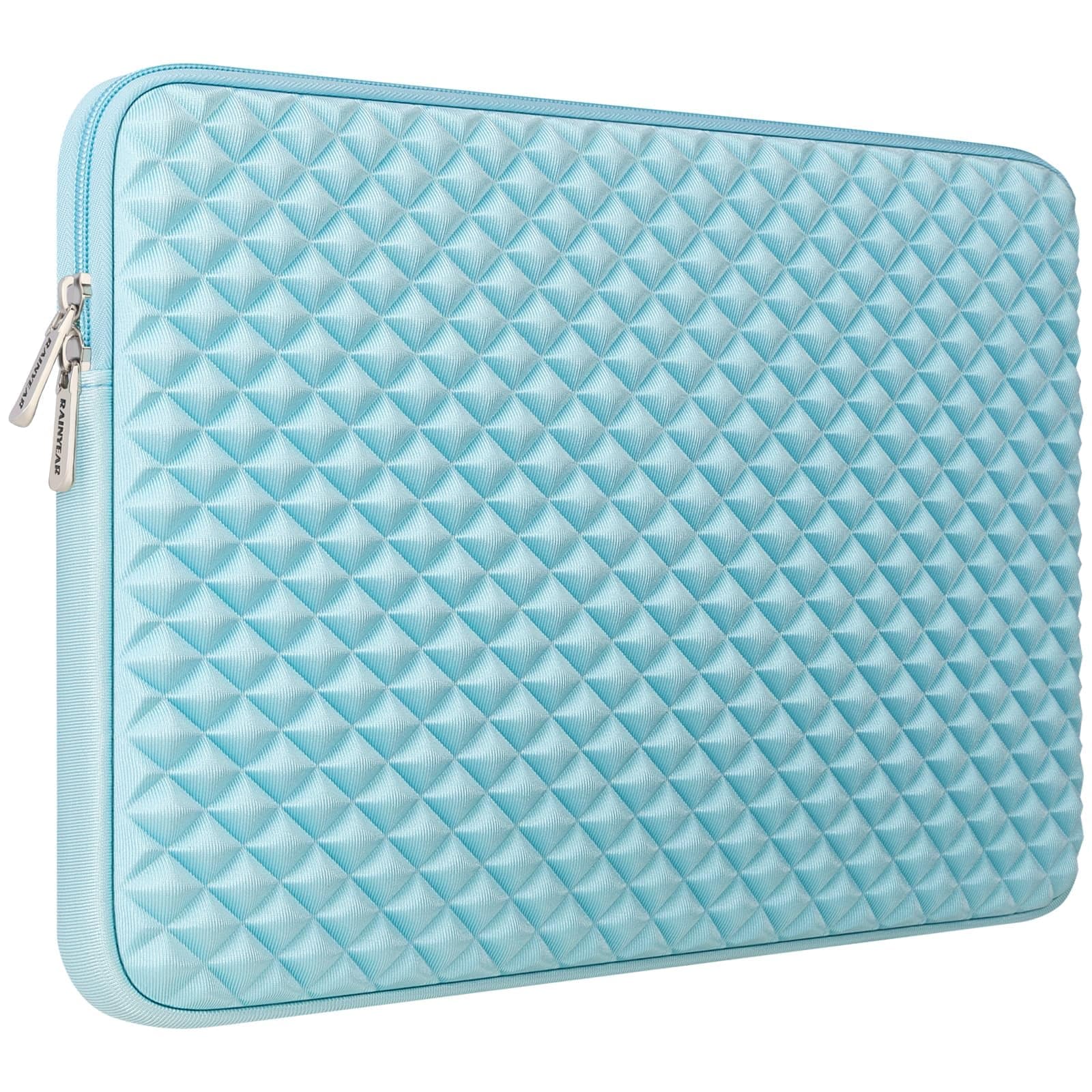 RAINYEAR 16 Inch Laptop Sleeve Shockproof Diamond Foam Padded Case, Blue