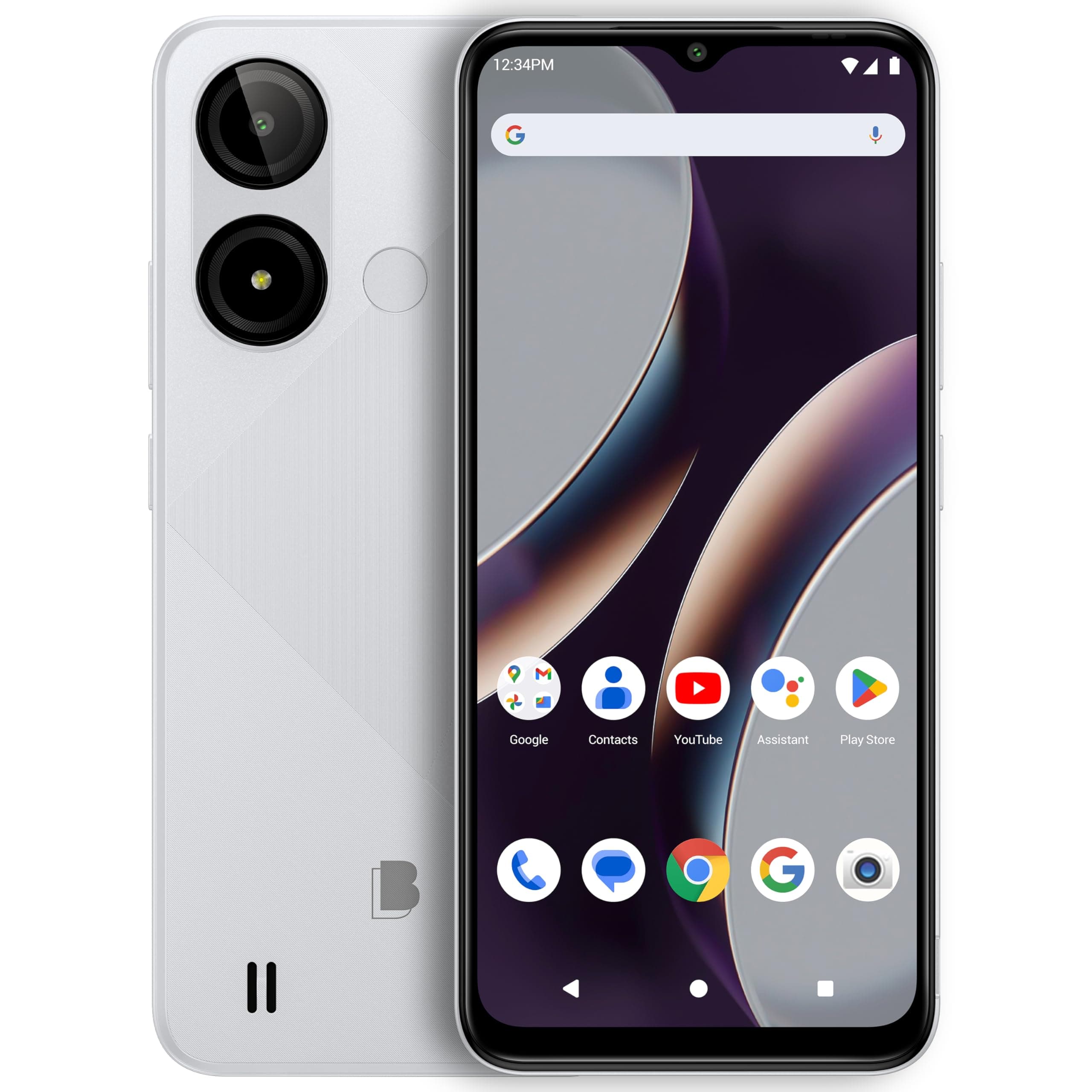 BLU C9 | Unlocked | 6.6” HD+ Infinity Display | 64GB | 8MP Camera | US Version | US Warranty | White