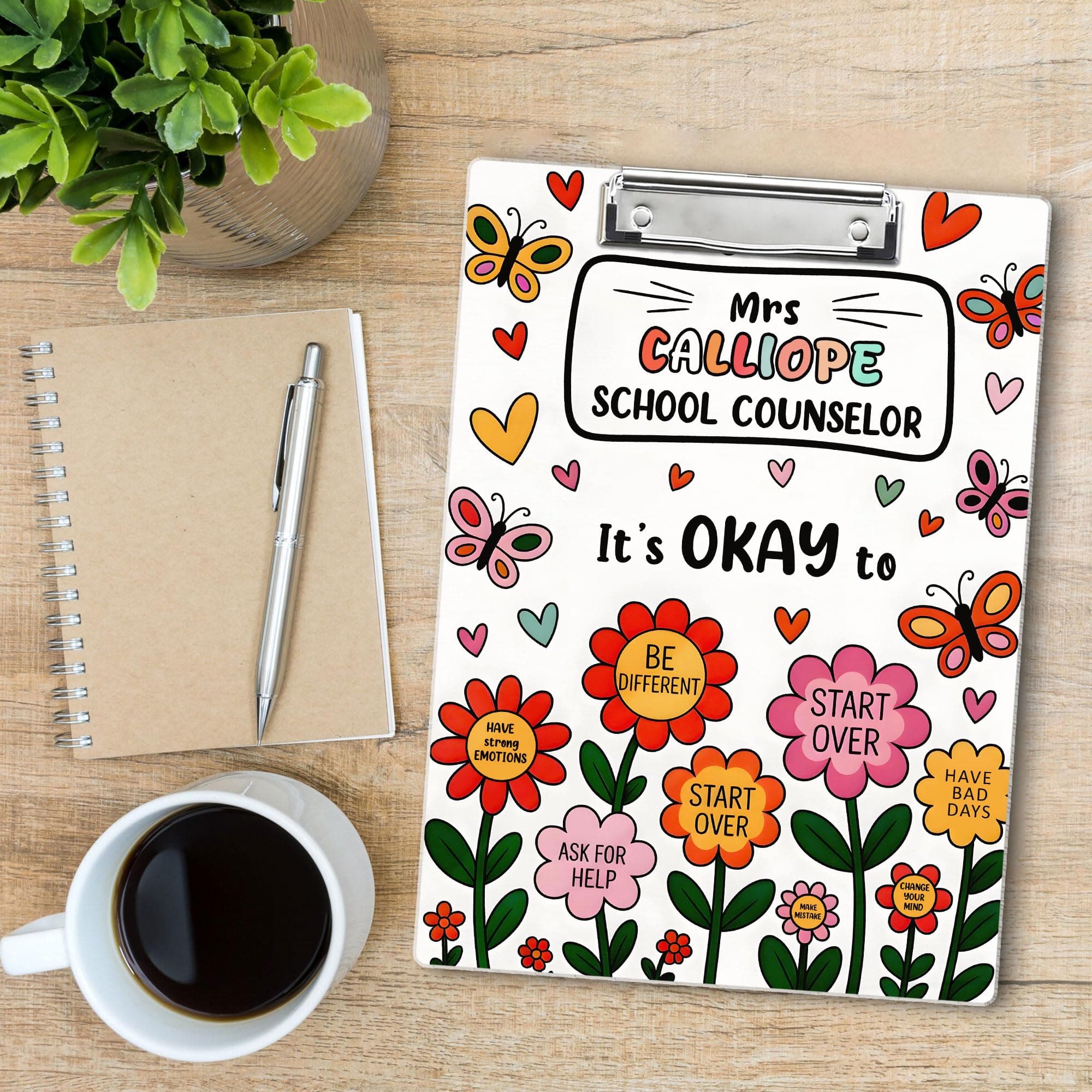 Personalized Teacher Clipboard, Teacher Appreciation Gifts Rainbow Acrylic Clip Board, Apple Clipboards for Classroom, Thank You Teachers Gifts, Paperboard for Office School (Style 9)
