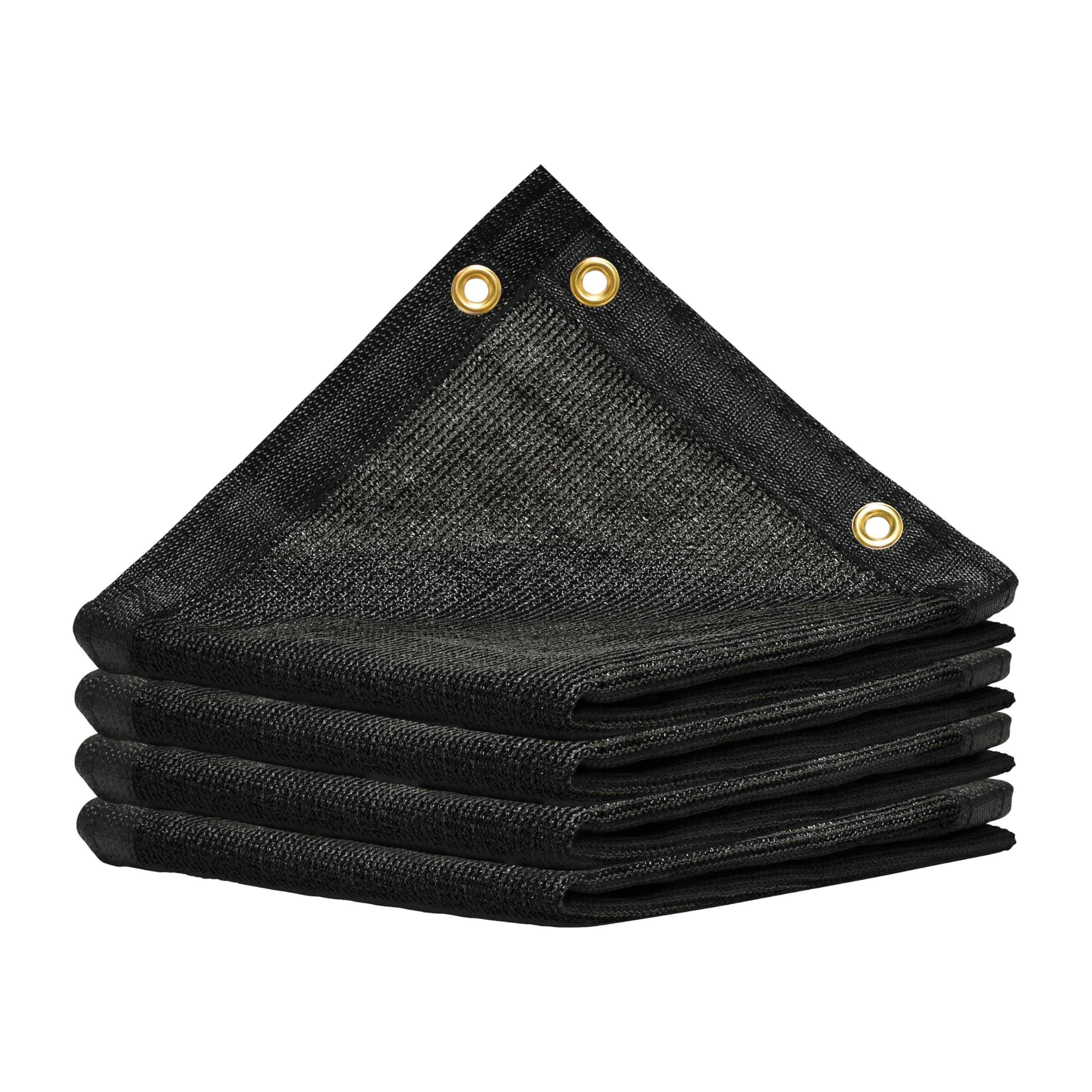 ColourTree 2' x 10' Black Shade Cloth with Grommets - 84% Sunblock, Durable Mesh Fabric Tarp for Dog Kennel Cover, Fence Privacy Screen, Greenhouse, Chicken Coop, Pet Playpen (We Make Custom Size)