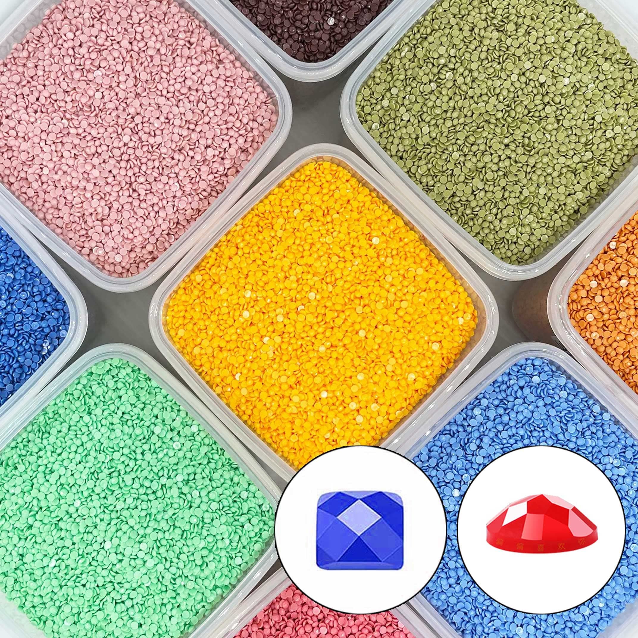 Diamond Painting Beads 946,Diamonds Painting Accessories Replacement for Missing Drills,Diamond Beads Replacement Drills Gems Stones,Square,About 3500pcs