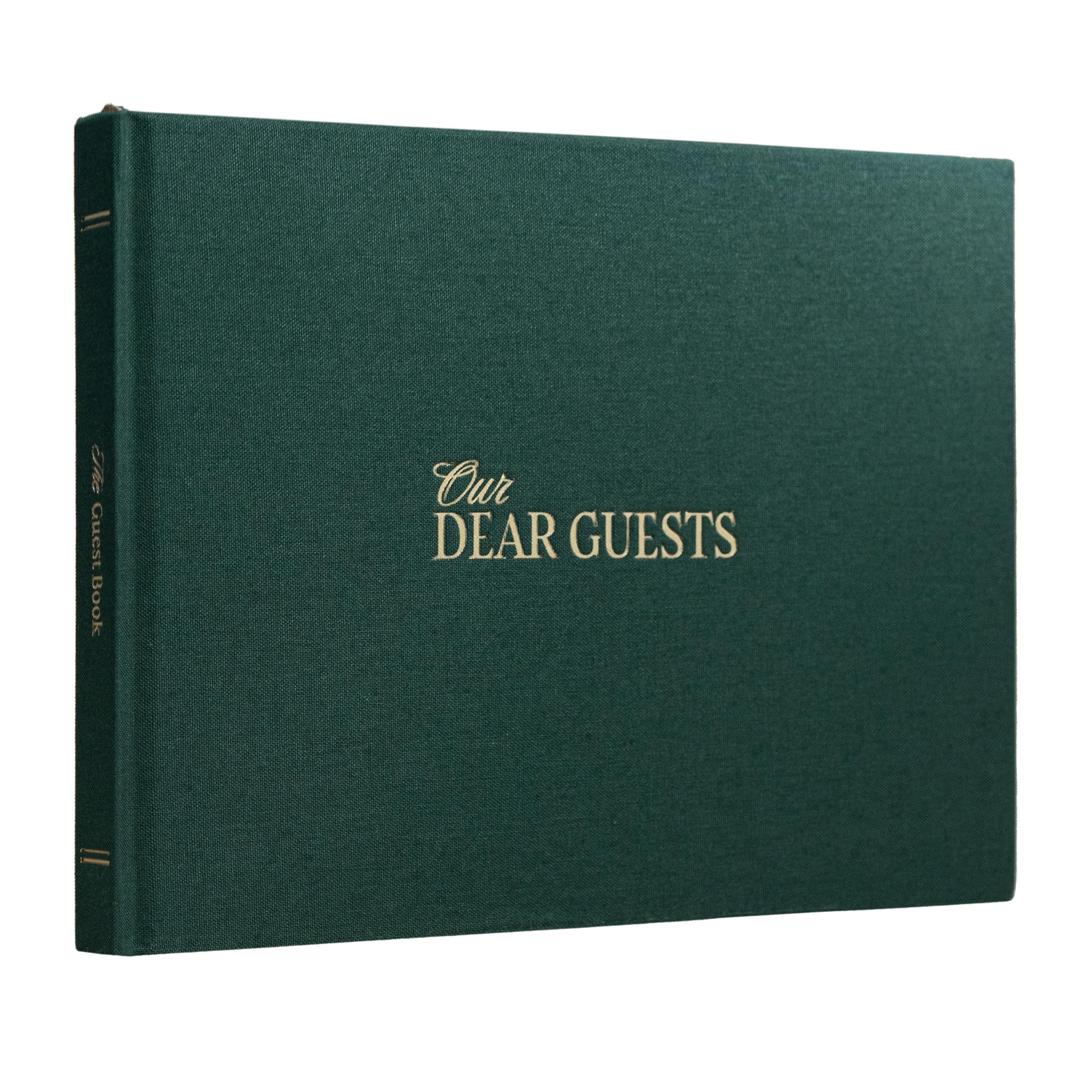 Kunitsa Co. Wedding Guest Book, Evergreen Cover