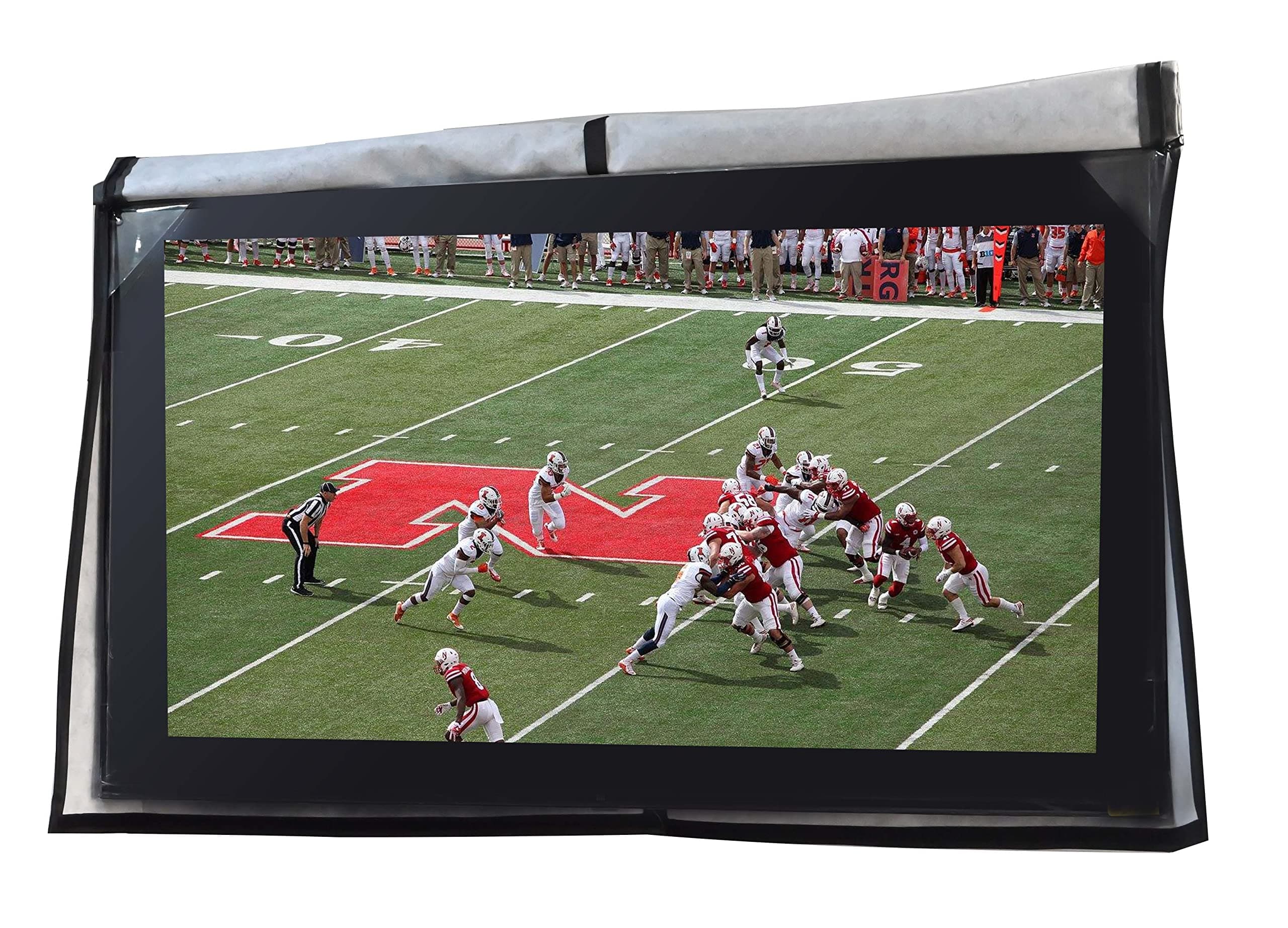 A1Cover Outdoor 22”-24“-26" TV Set Cover,Scratch Resistant Liner Protect LED Screen Best-Compatible with Standard Mounts and Stands (Dark Gray)