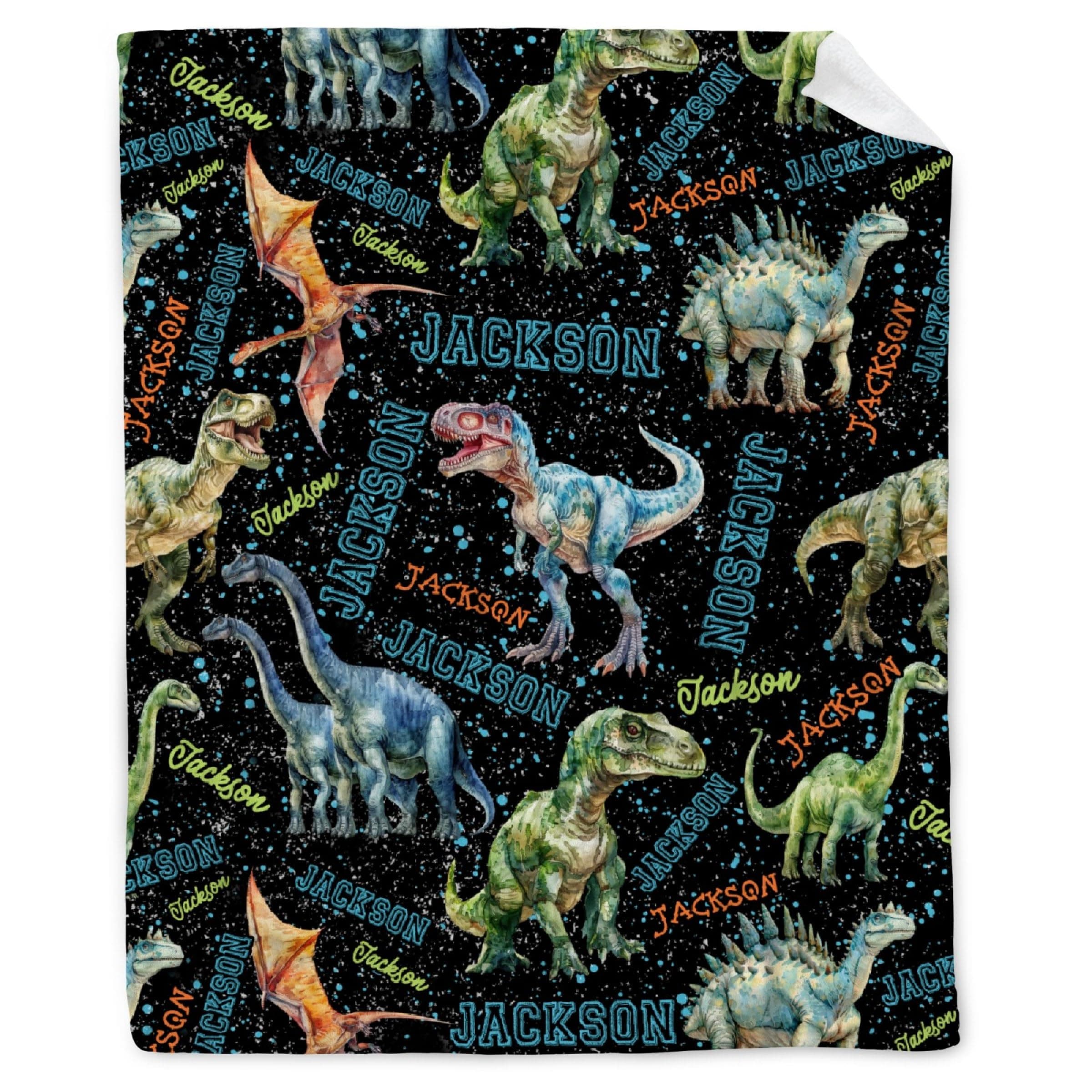 MYSTCOVER Personalized Dinosaurs Baby Blanket Gifts for Girls Boys, Custom Dinosaurs Super Soft Baby Blanket for Infant Swaddle Blanket Dinosaurs Baby Stuff Decor Toddler-40x30In Baby/Pet/Lap