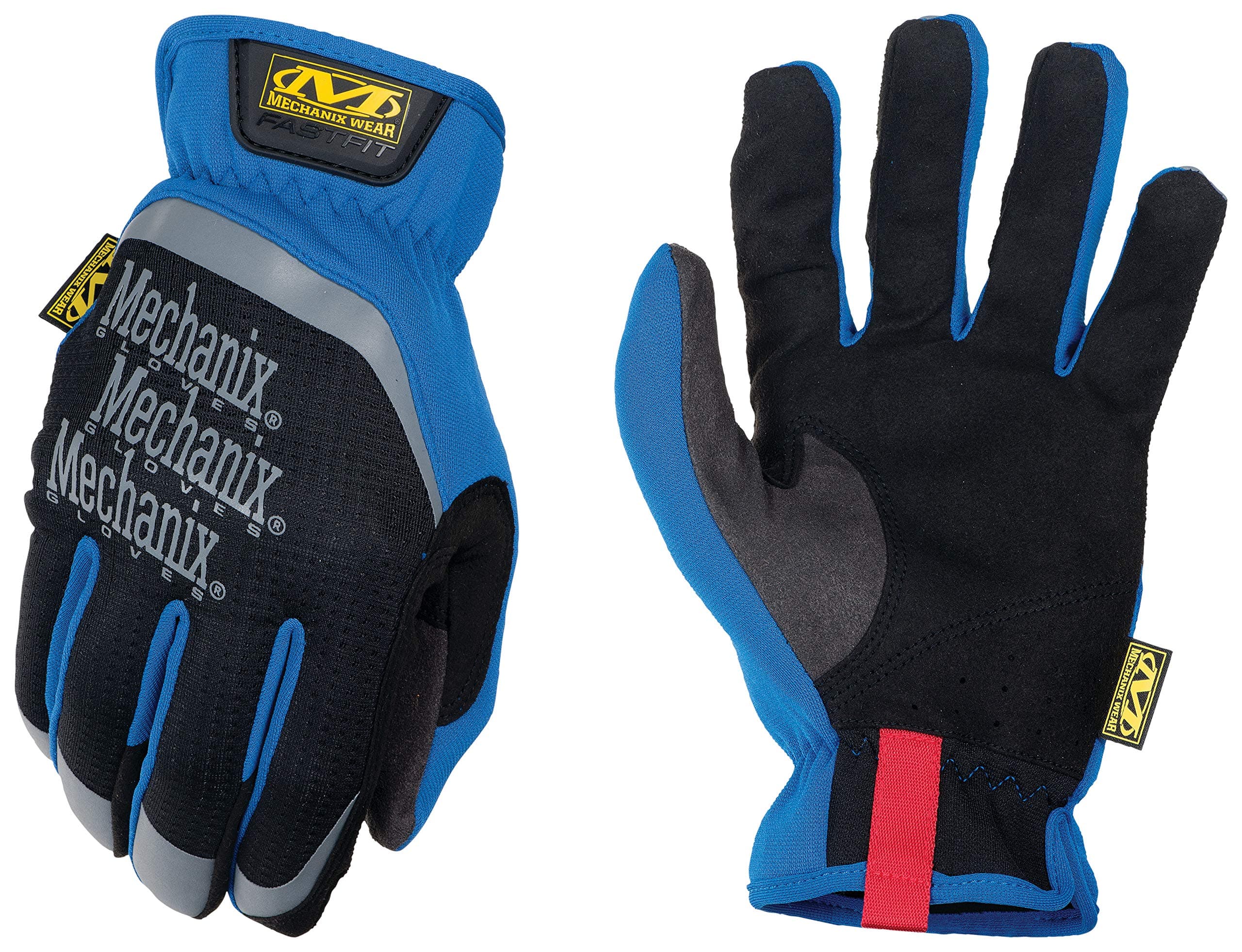 Mechanix Wear: FastFit Work Glove with Elastic Cuff for Secure Fit, Performance Gloves for Multi-Purpose Use, Touchscreen Capable Safety Gloves for Men (Blue, XX-Large)