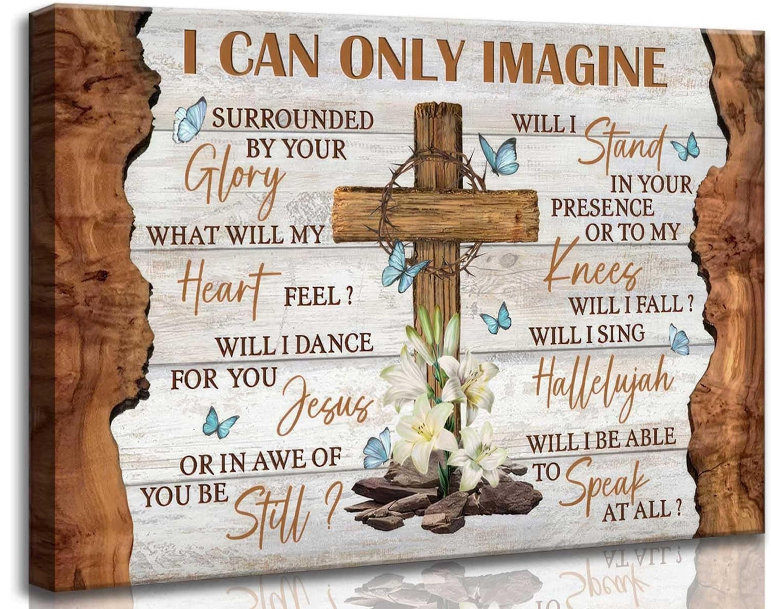 SXHANJXT Inspirational Christian Canvas Wall Art 12x16 Inch